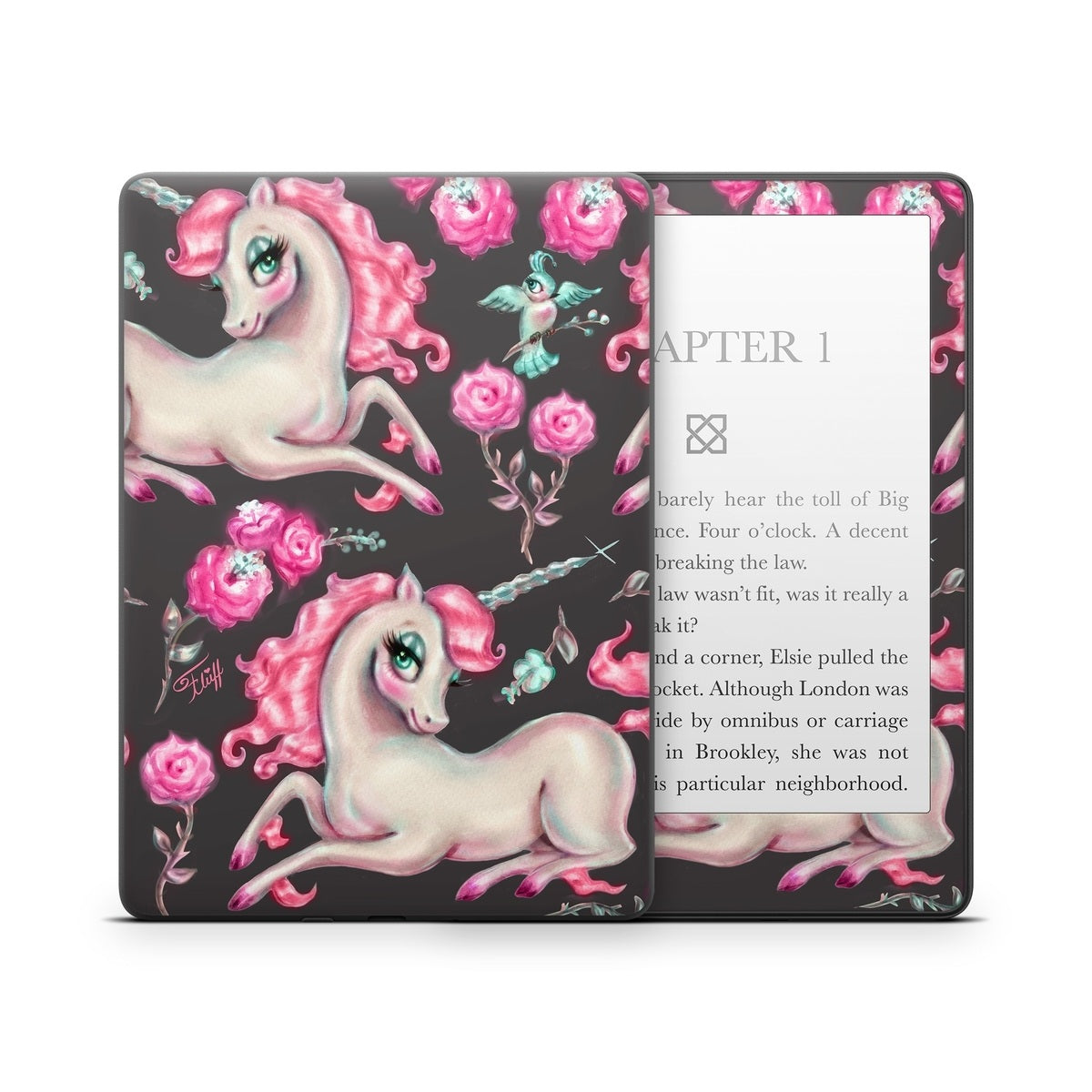 Unicorns and Roses - Amazon Kindle Skin