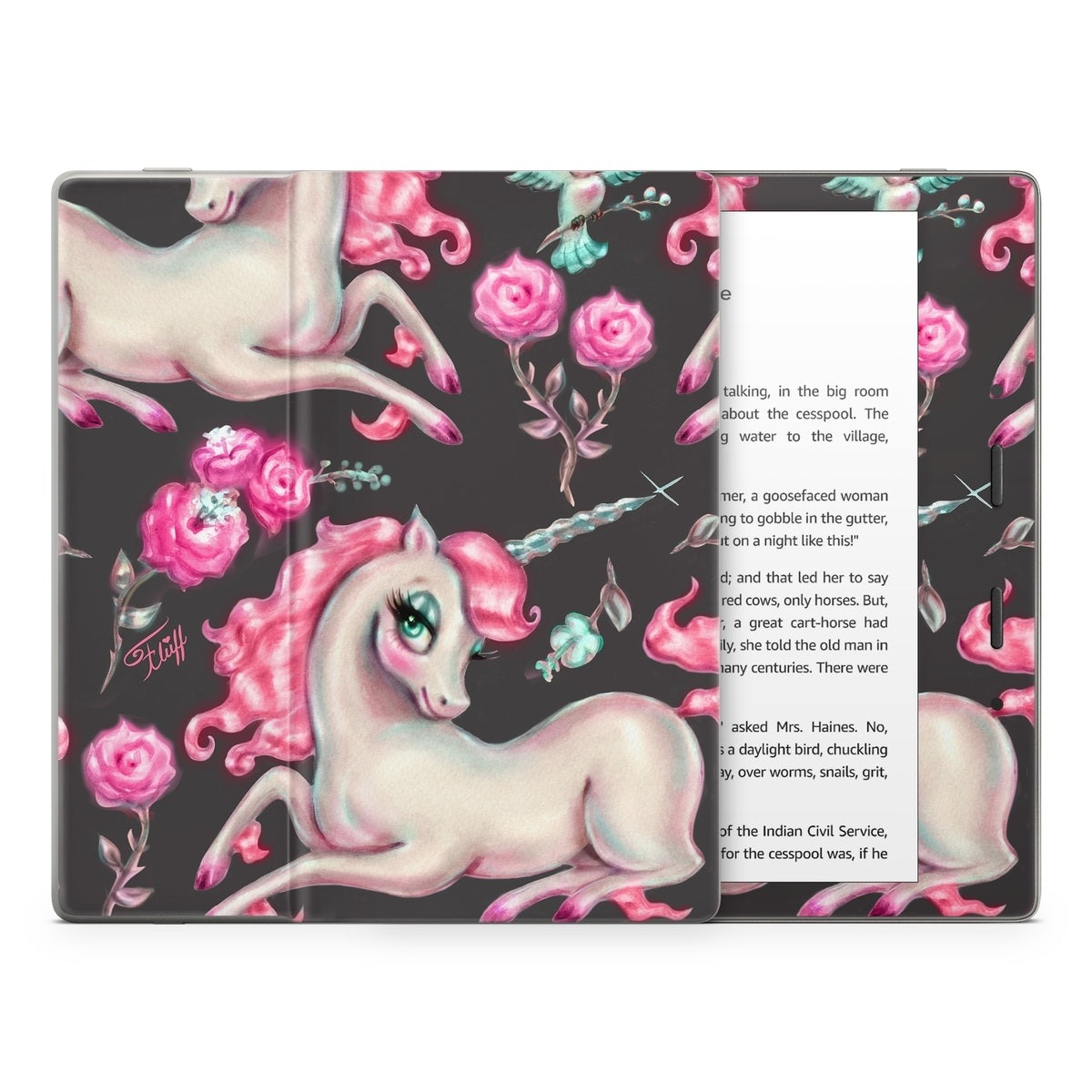 Unicorns and Roses - Amazon Kindle Skin