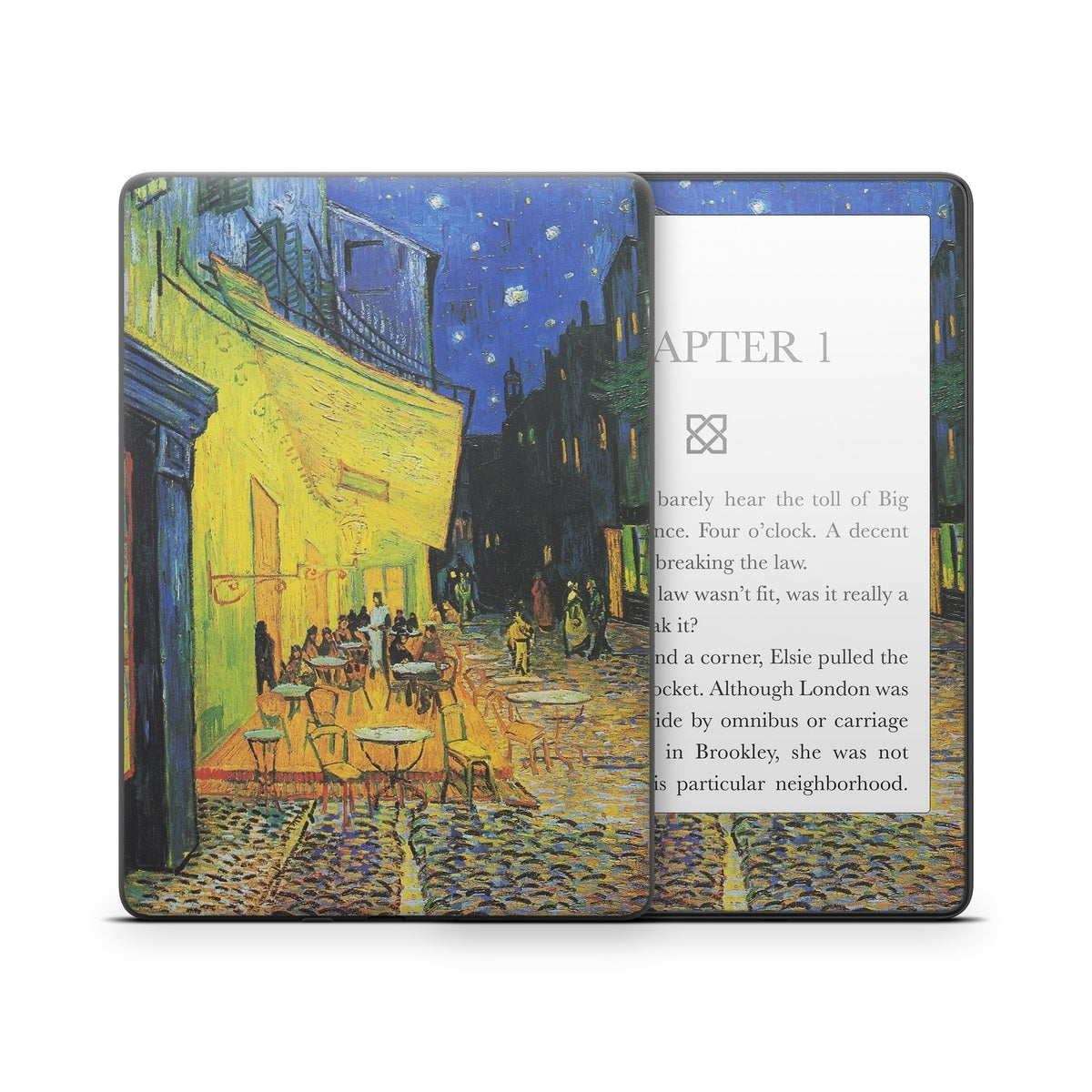 Cafe Terrace At Night - Amazon Kindle Skin