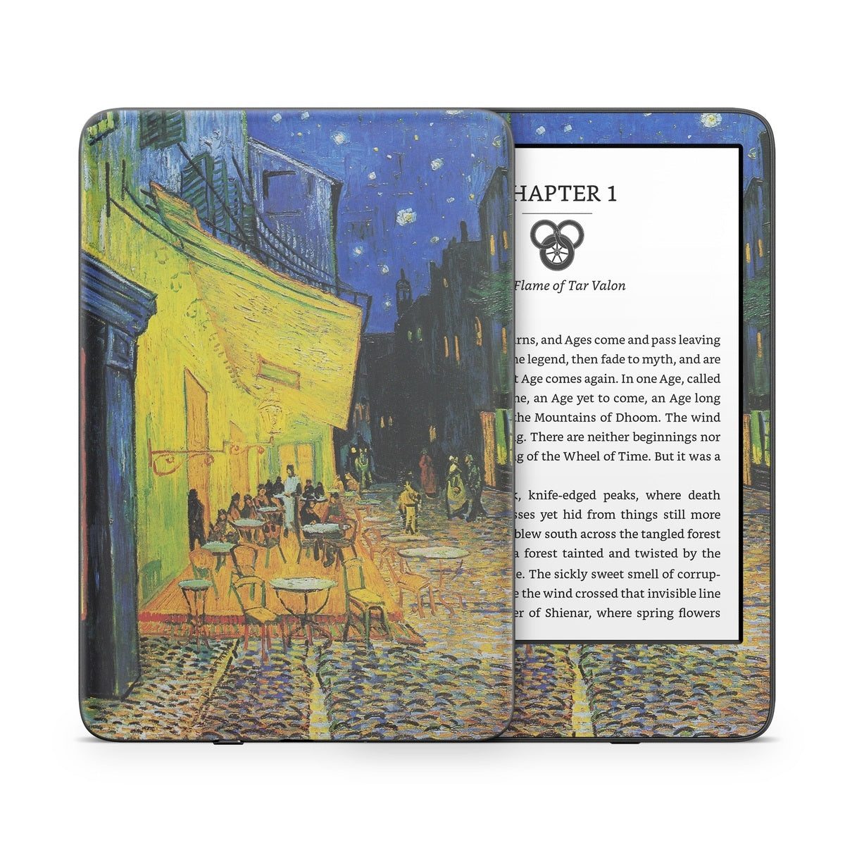 Cafe Terrace At Night - Amazon Kindle Skin