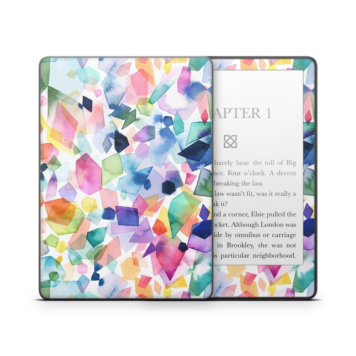 Watercolor Crystals and Gems - Amazon Kindle Skin