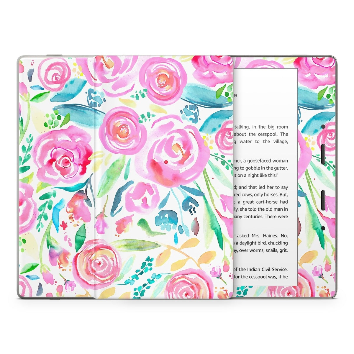 Watercolor Roses - Amazon Kindle Skin