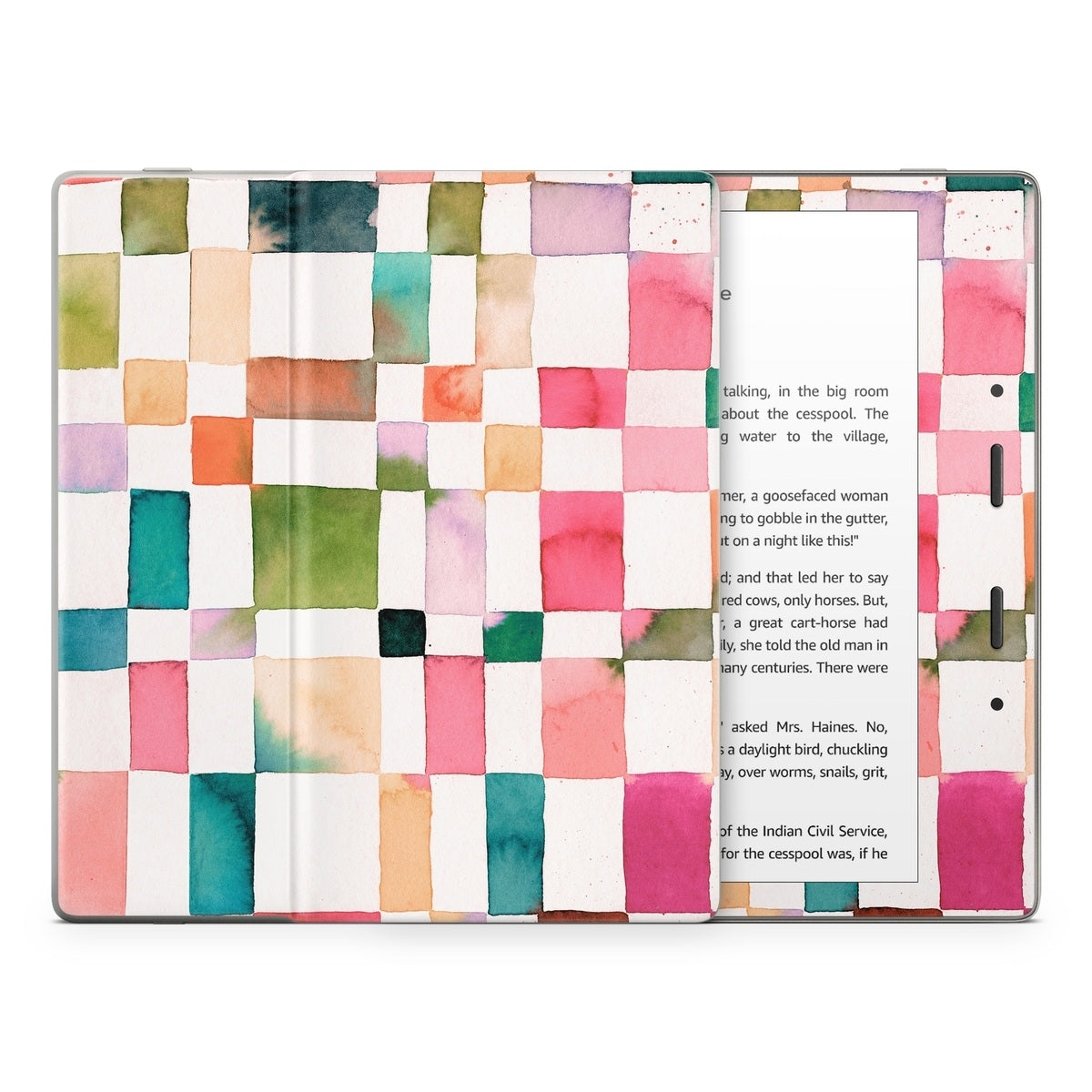 Watercolor Squares - Amazon Kindle Skin