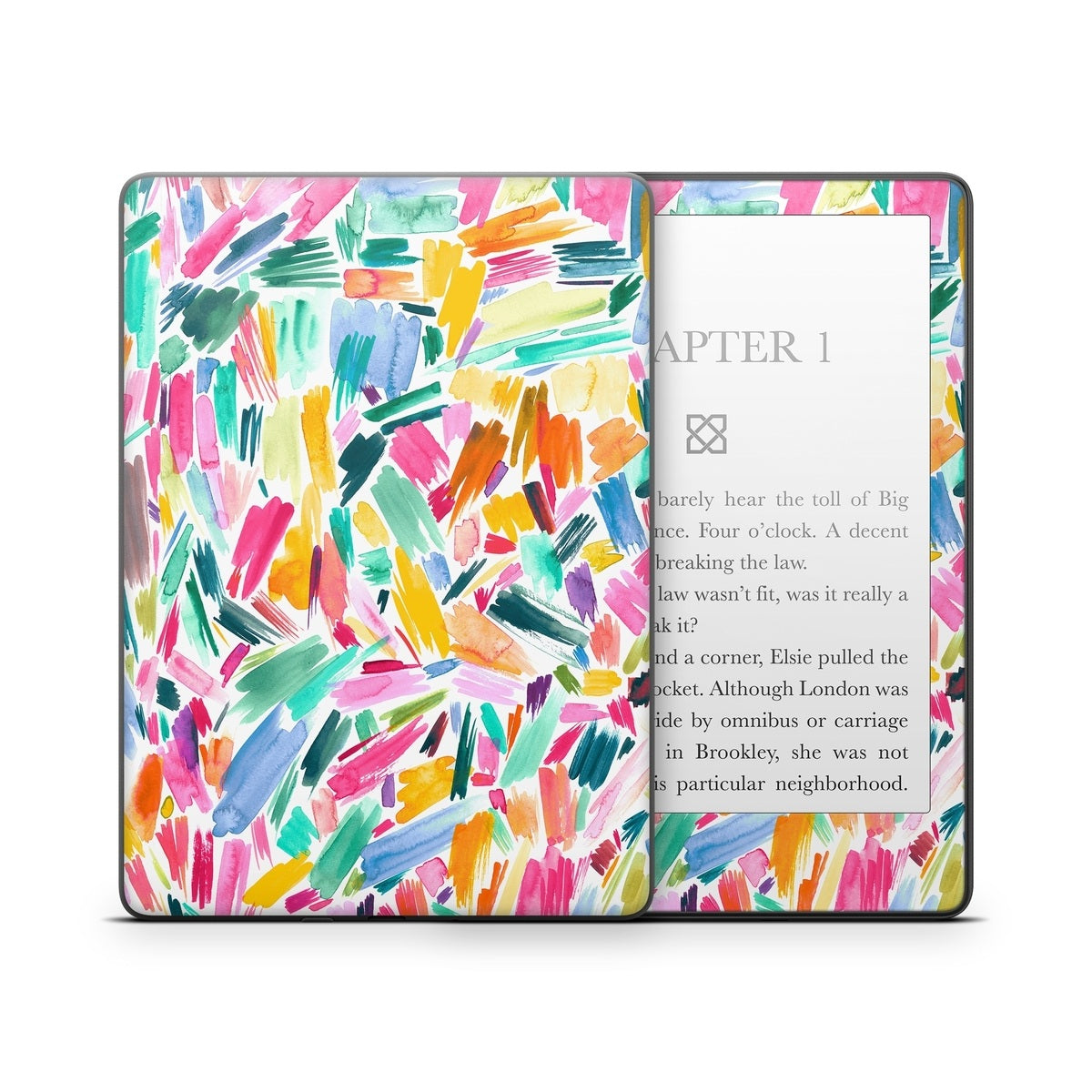 Watercolor Colorful Brushstrokes - Amazon Kindle Skin