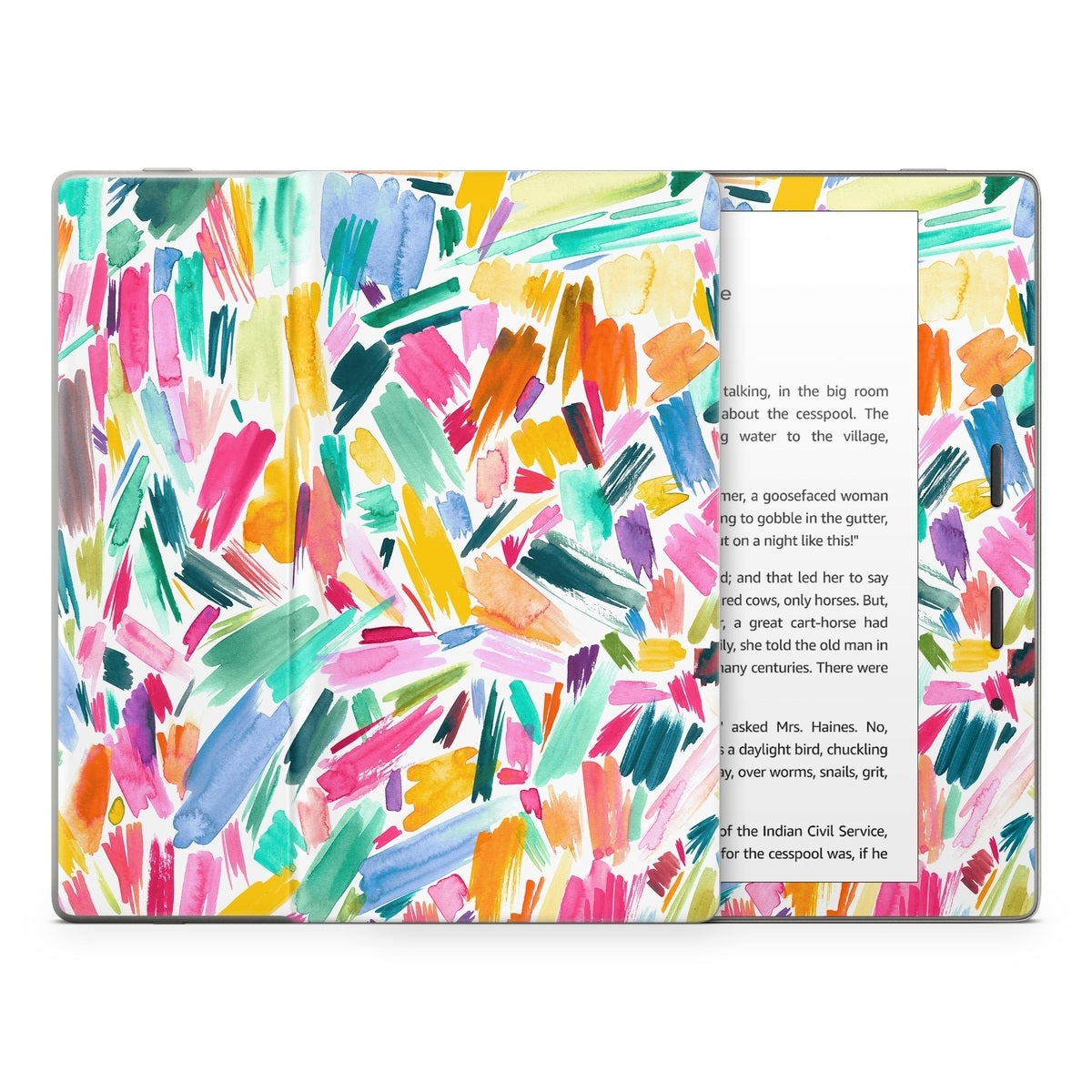 Watercolor Colorful Brushstrokes - Amazon Kindle Skin