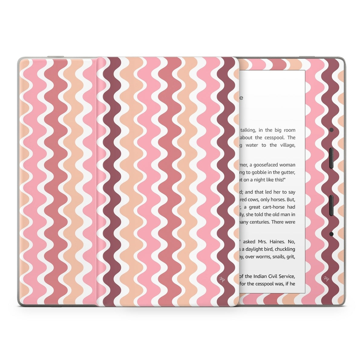 Pink Waves - Amazon Kindle Skin