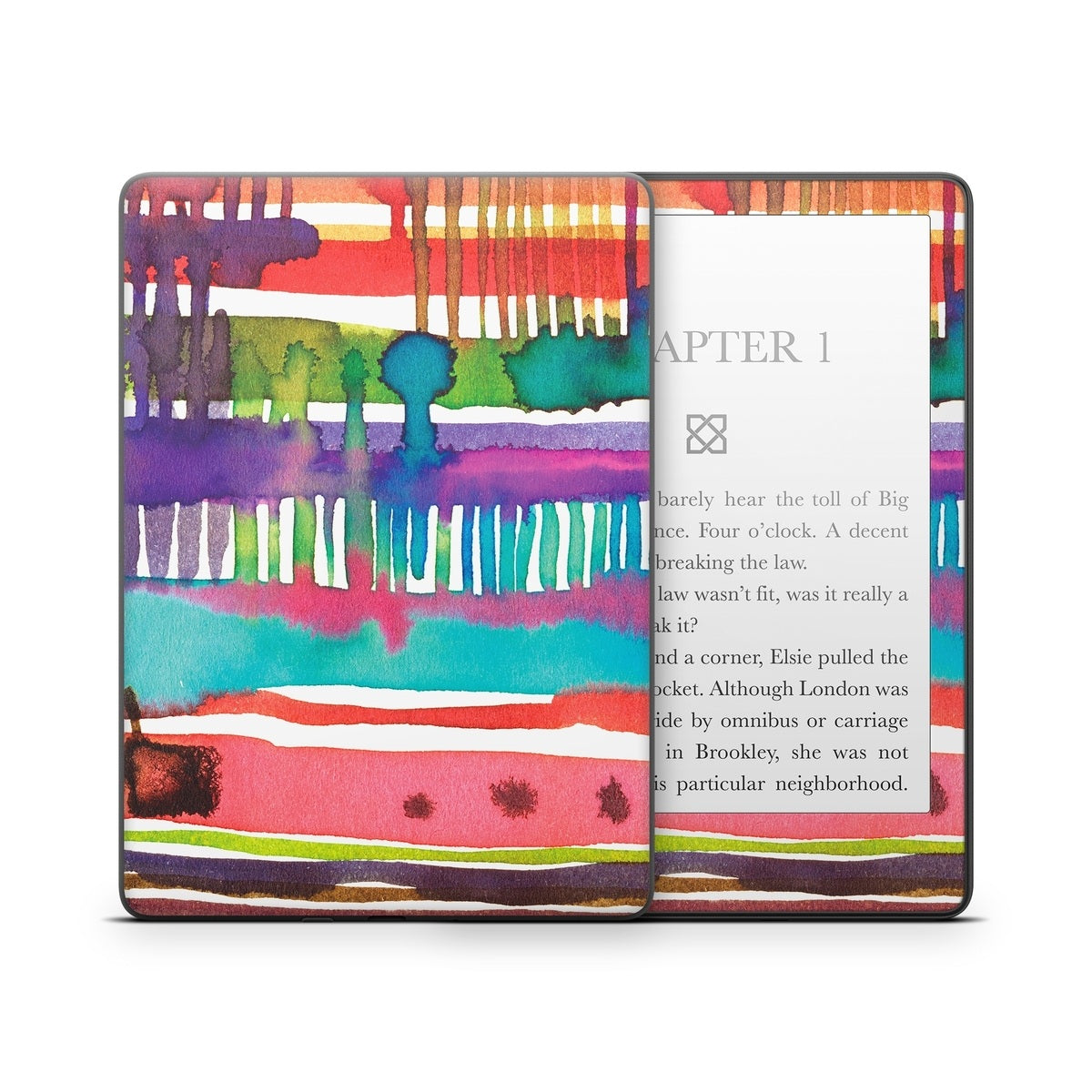 Watercolor Lines - Amazon Kindle Skin