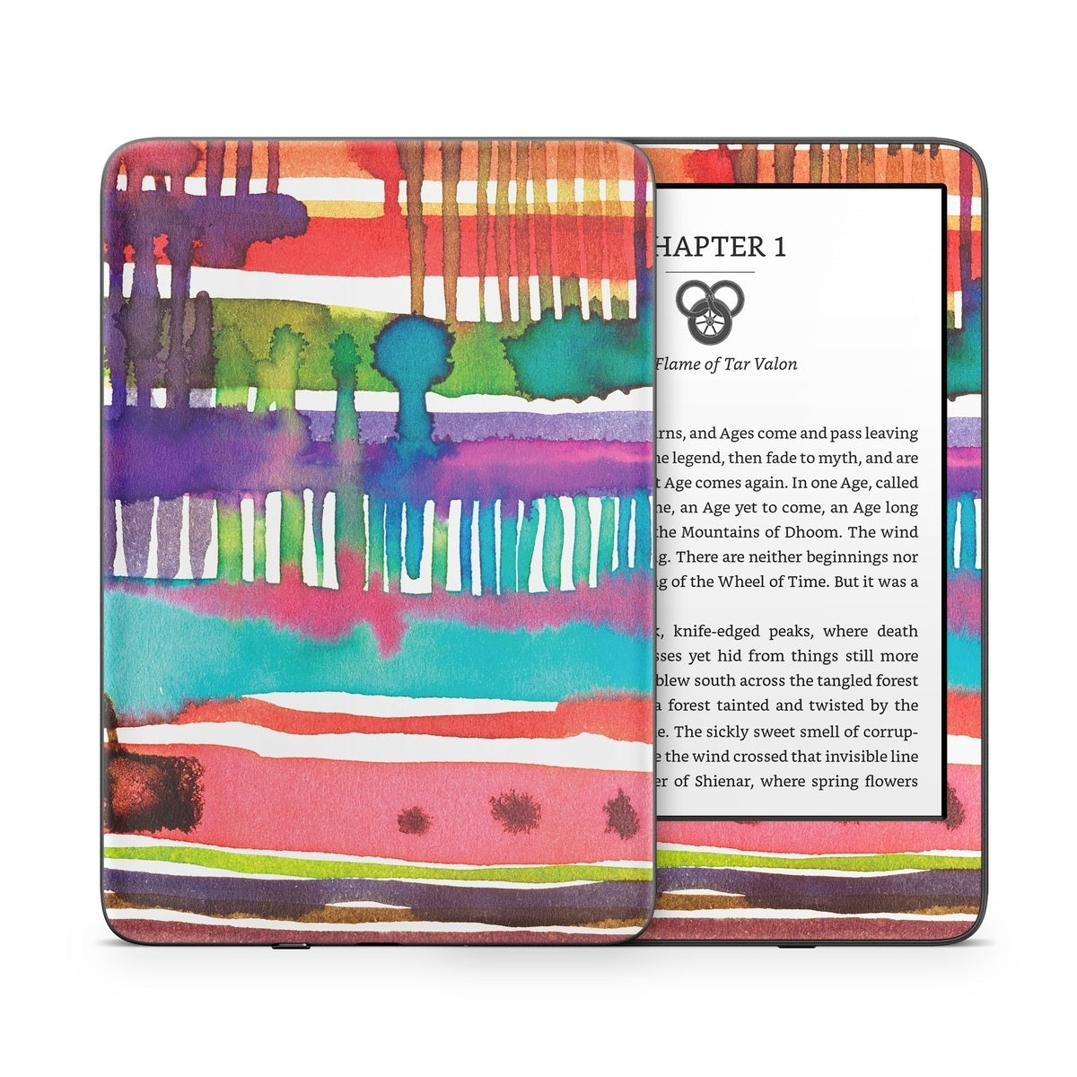 Watercolor Lines - Amazon Kindle Skin