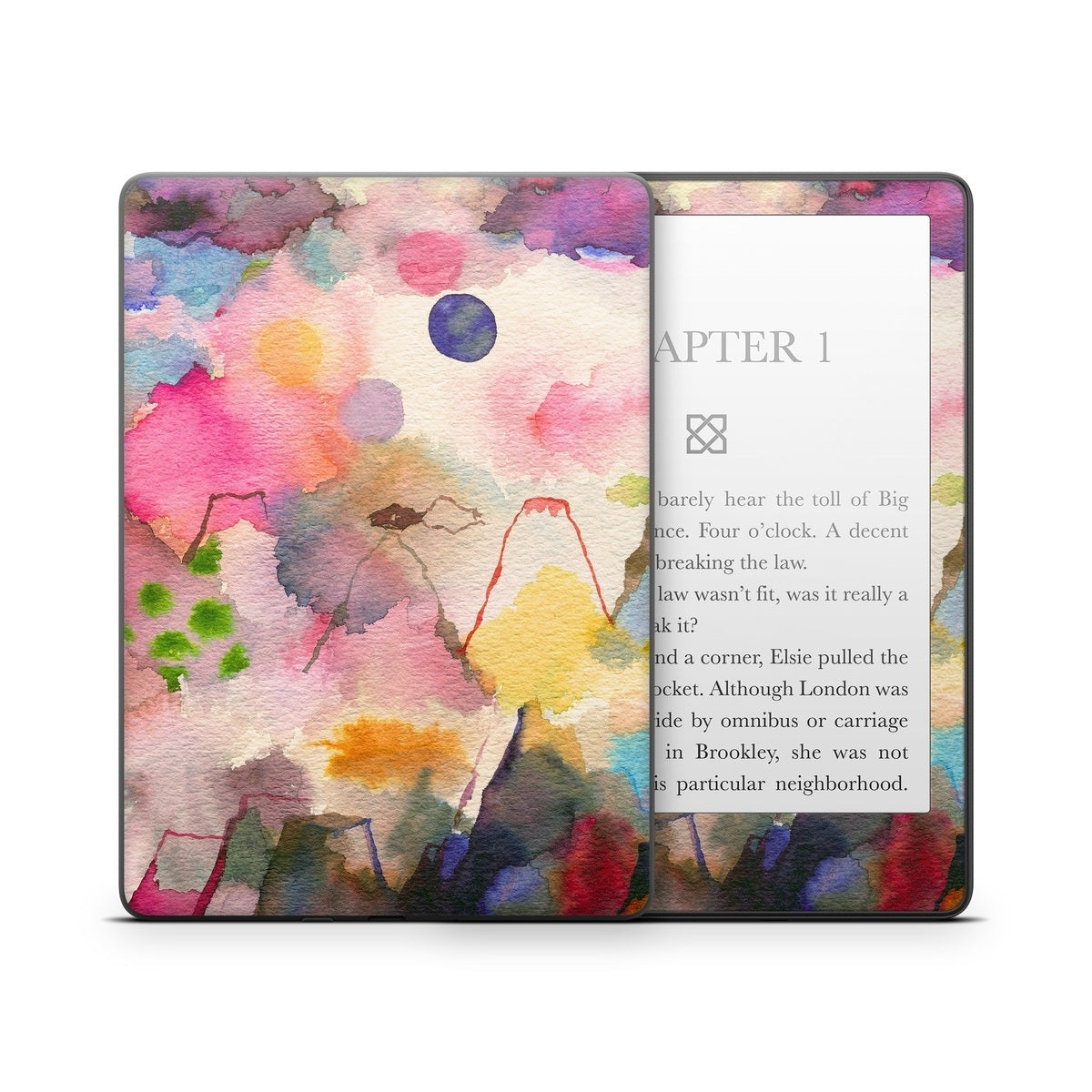 Watercolor Mountains - Amazon Kindle Skin