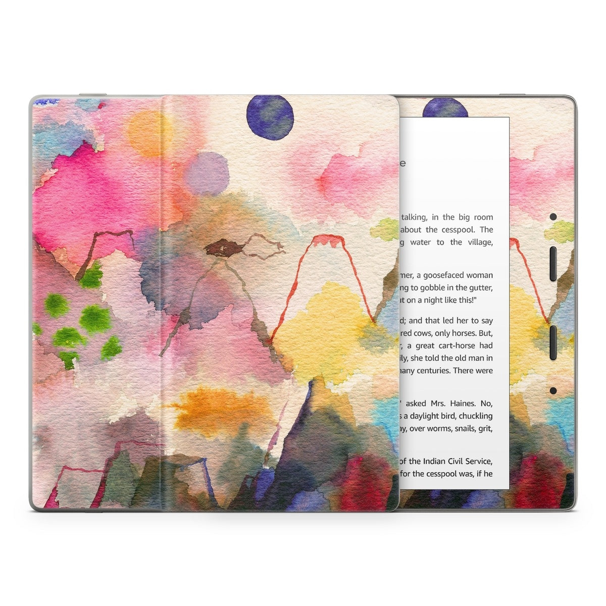 Watercolor Mountains - Amazon Kindle Skin