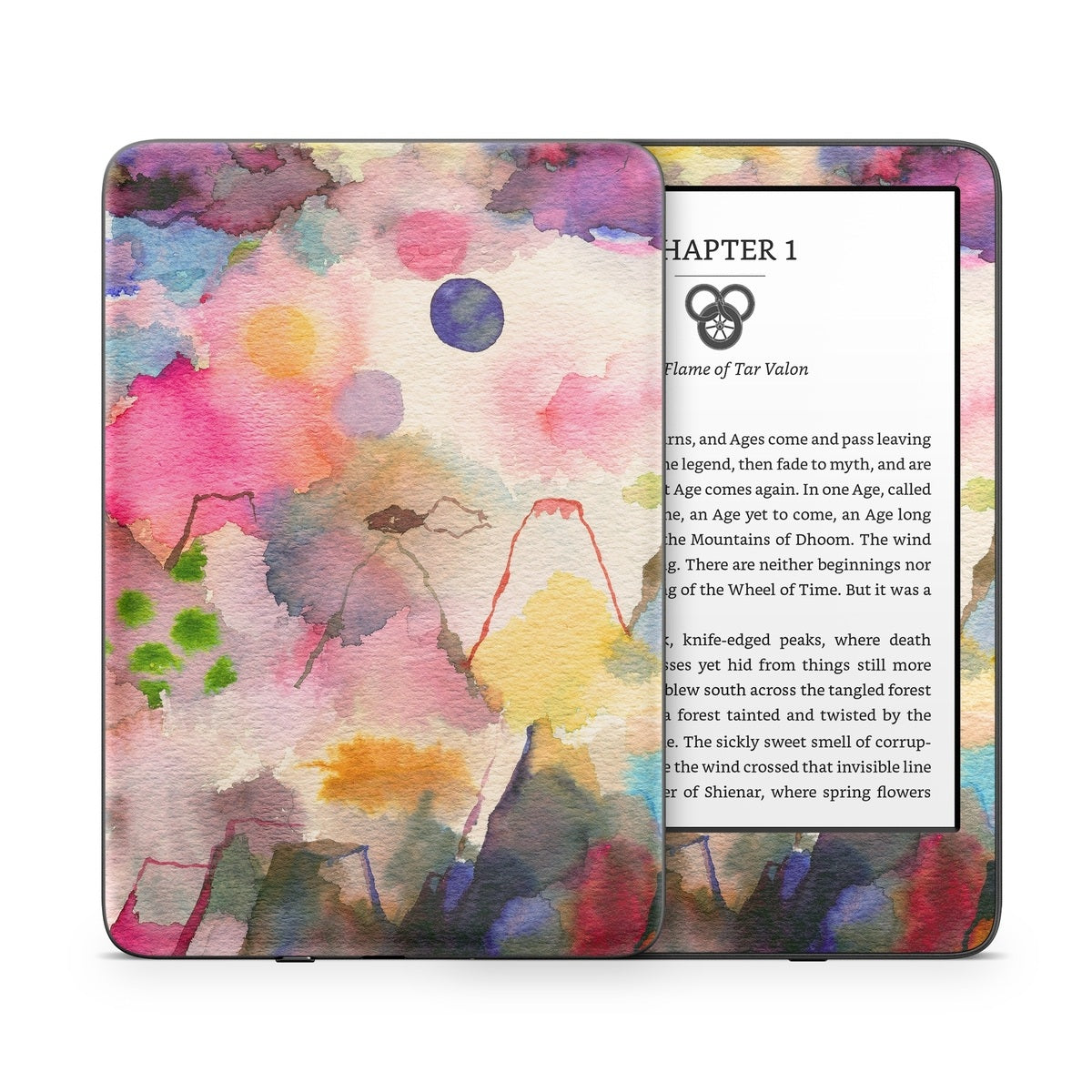 Watercolor Mountains - Amazon Kindle Skin