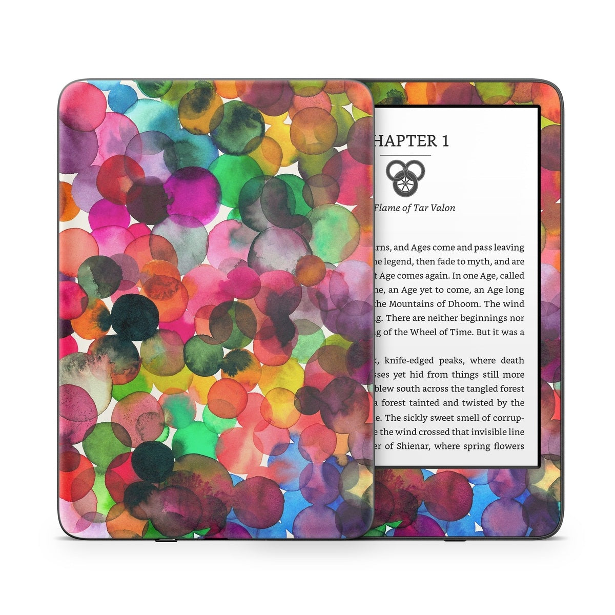 Watercolor Drops - Amazon Kindle Skin