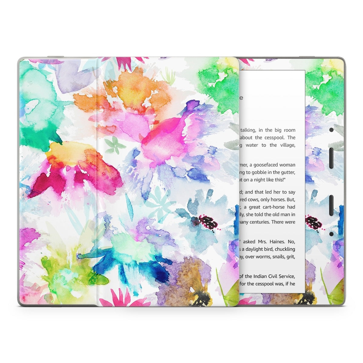 Watercolor Spring Memories - Amazon Kindle Skin