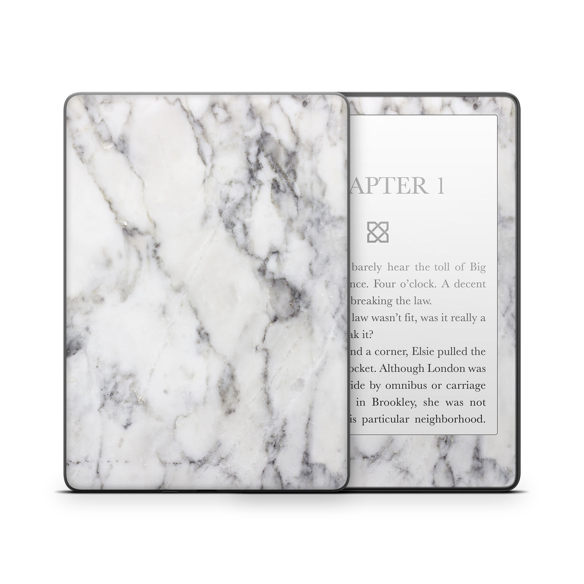 White Marble - Amazon Kindle Skin