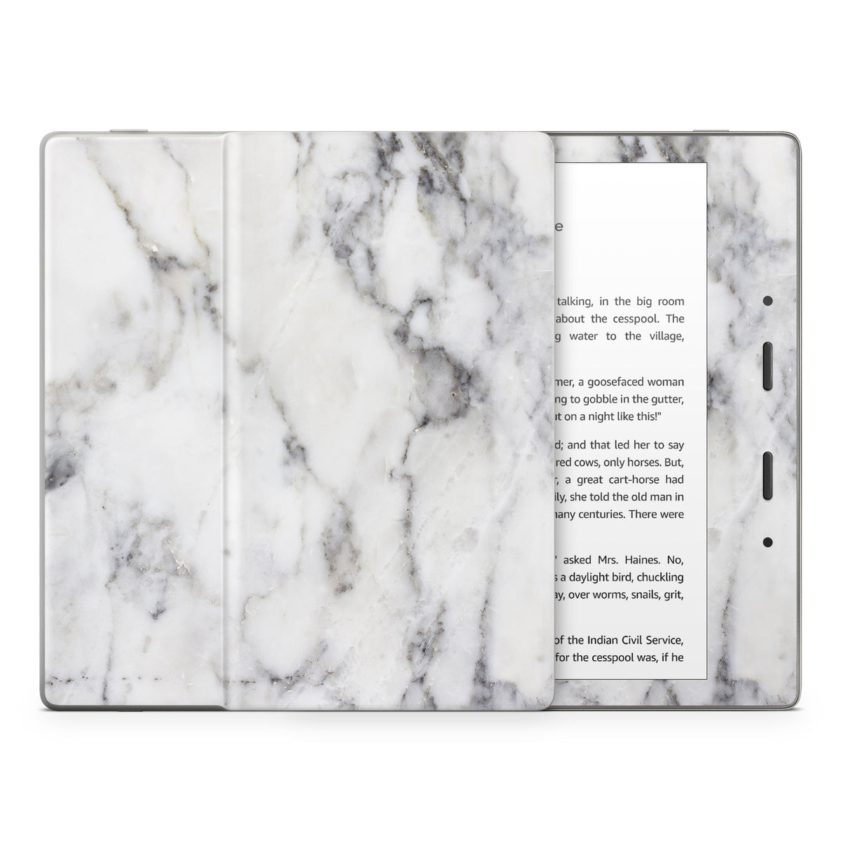 White Marble - Amazon Kindle Skin