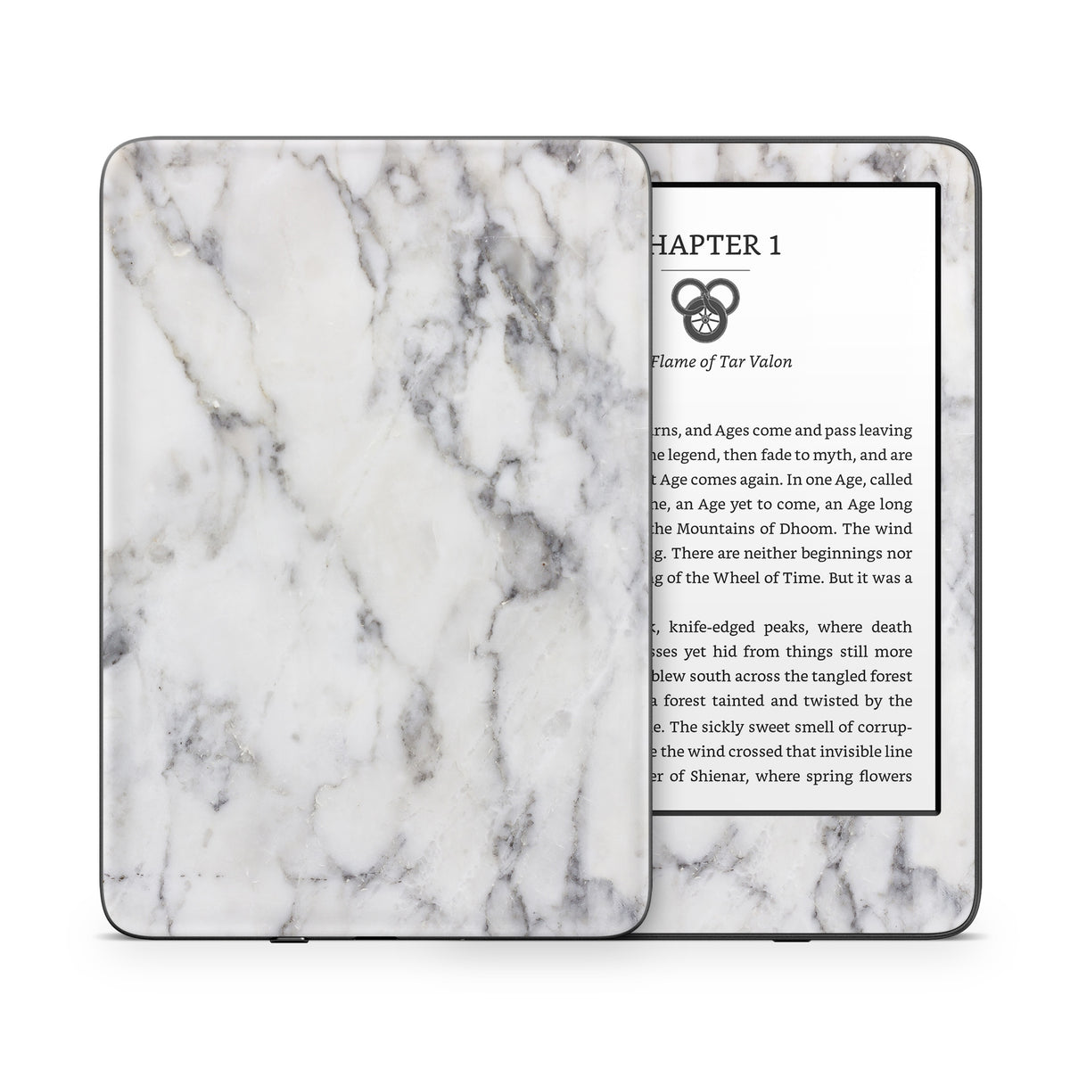 White Marble - Amazon Kindle Skin