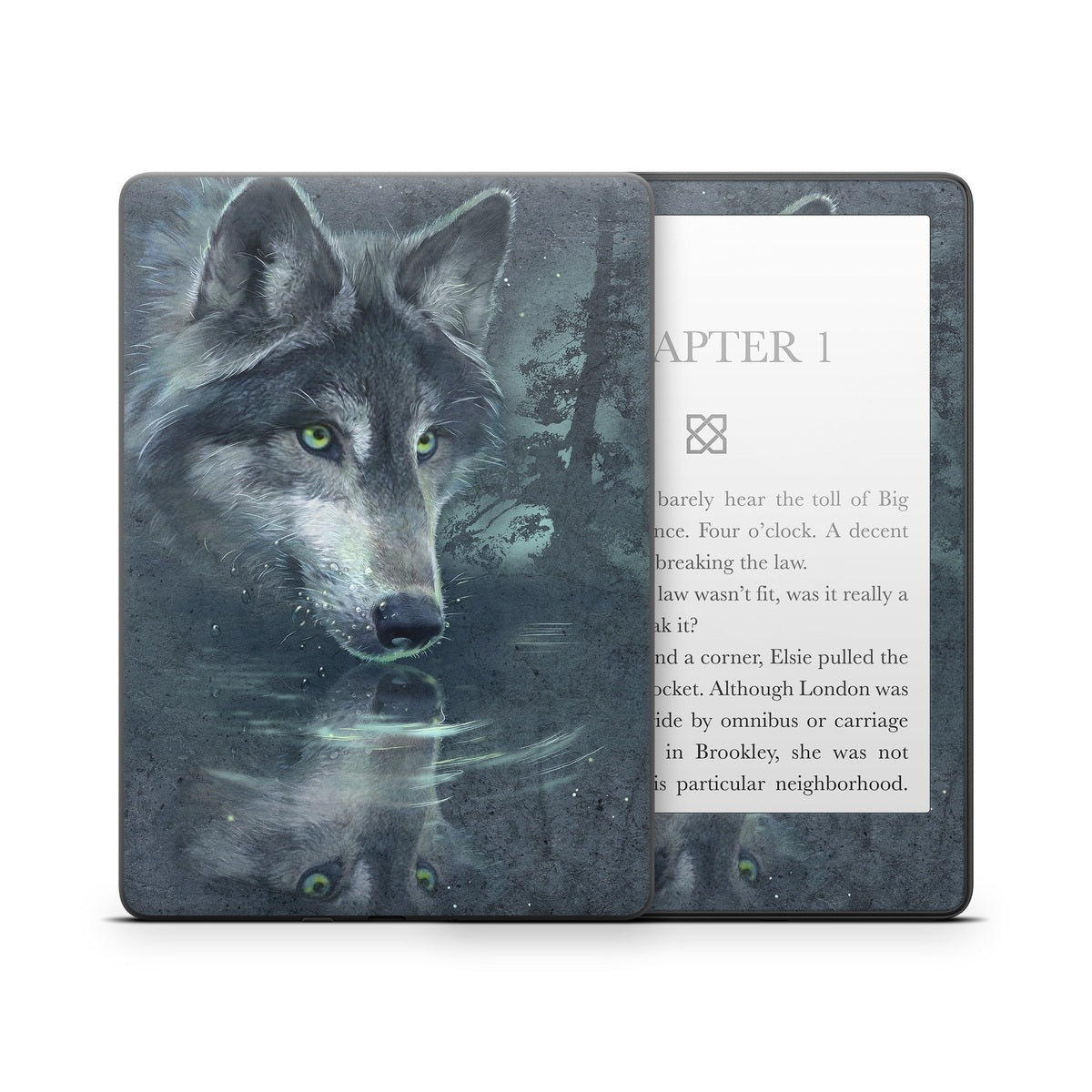 Wolf Reflection - Amazon Kindle Skin