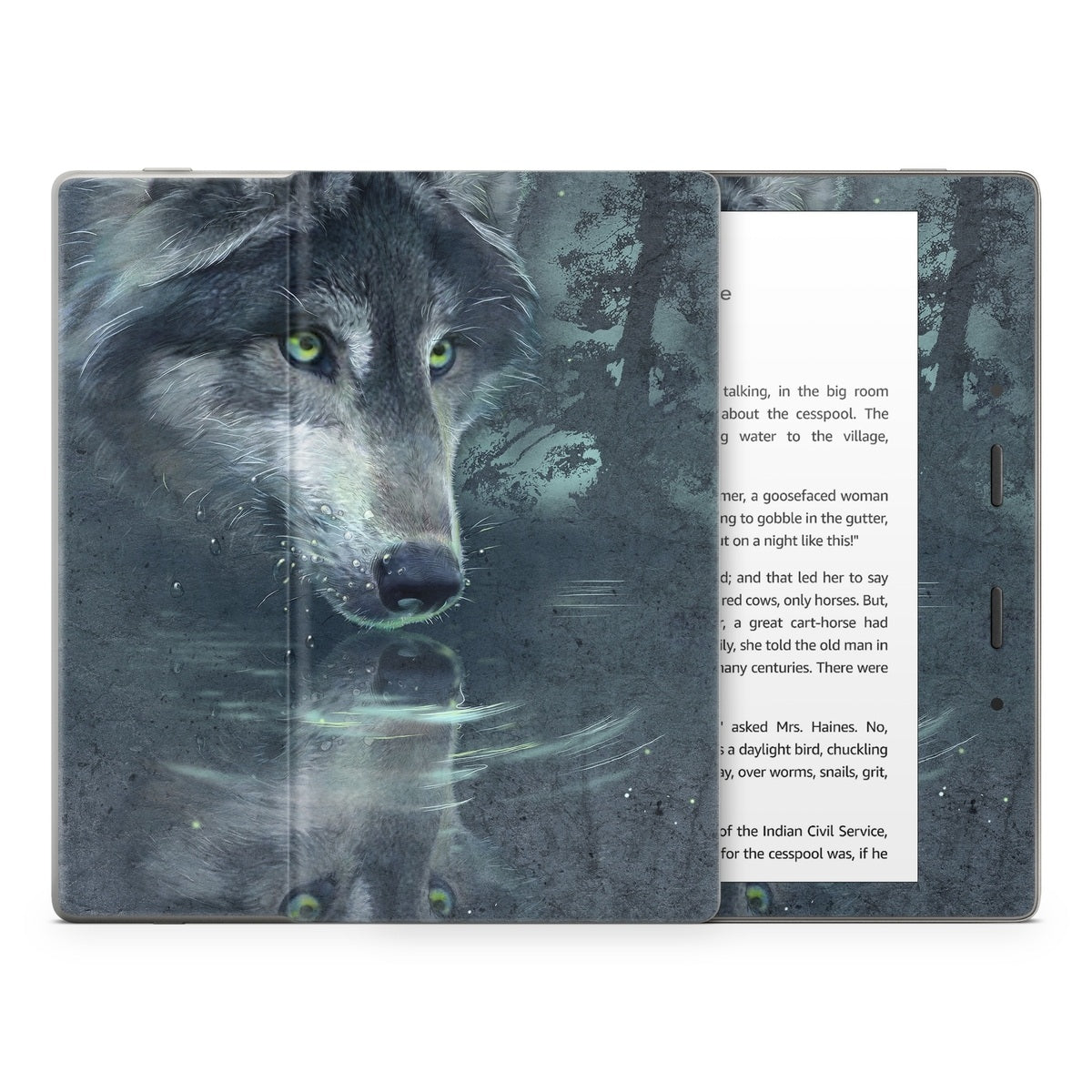 Wolf Reflection - Amazon Kindle Skin