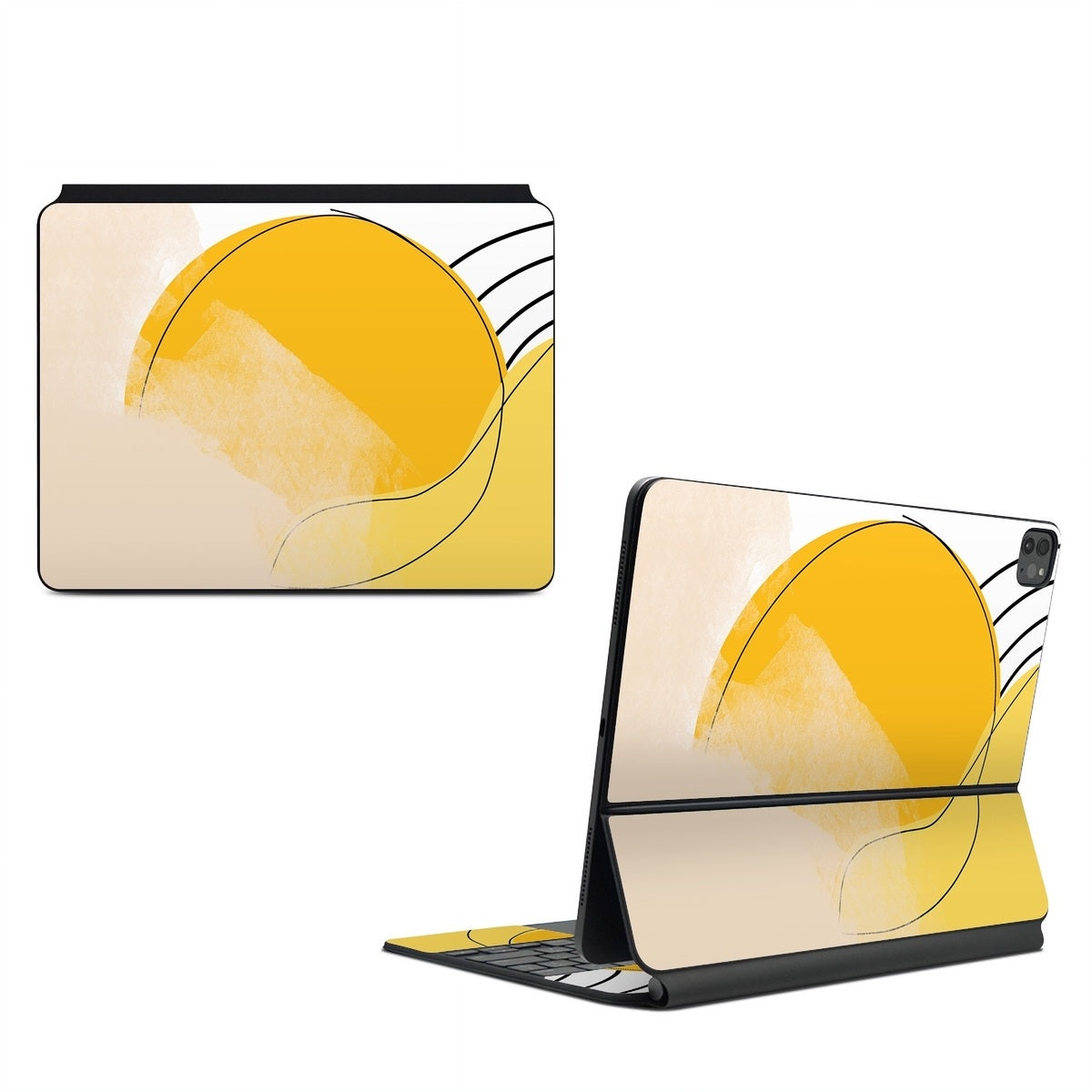 Abstract Yellow - Apple Magic Keyboard for iPad Skin