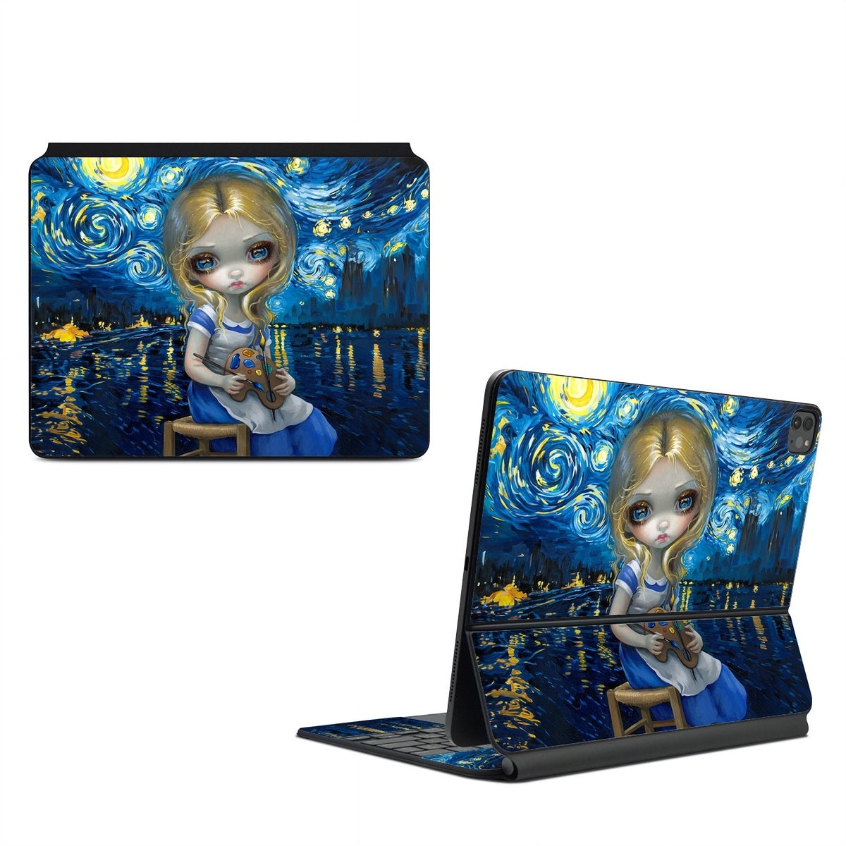 Alice in a Van Gogh - Apple Magic Keyboard for iPad Skin