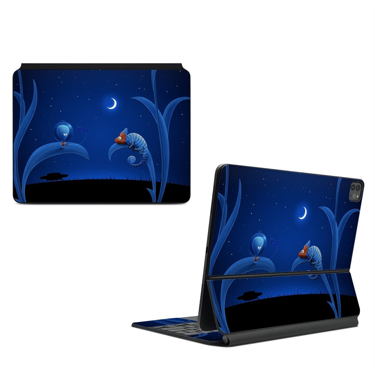 Alien and Chameleon - Apple Magic Keyboard for iPad Skin