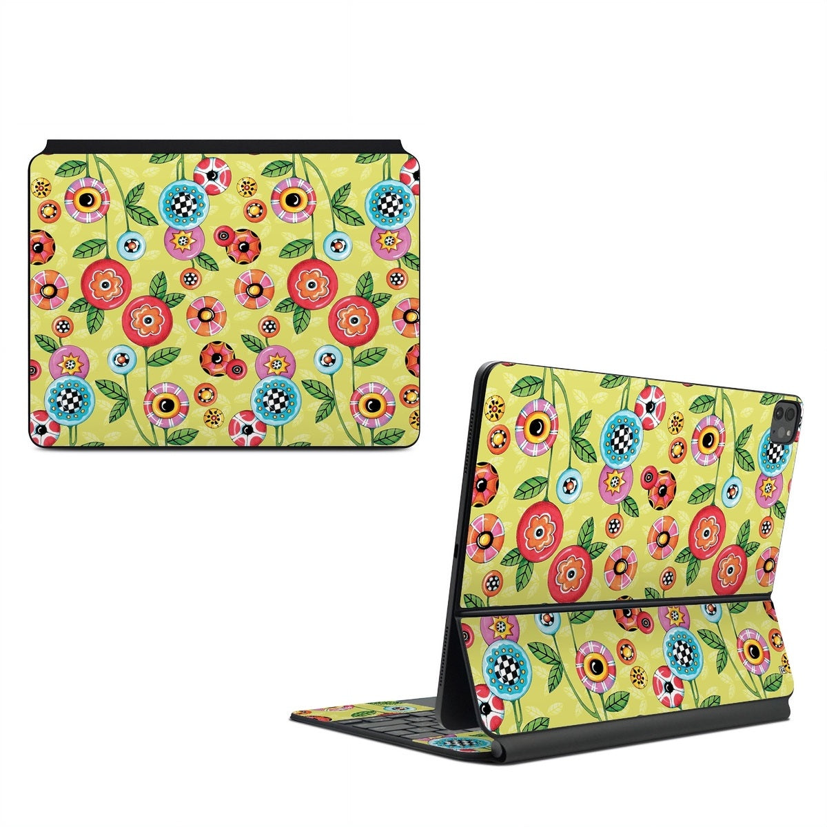 Button Flowers - Apple Magic Keyboard for iPad Skin