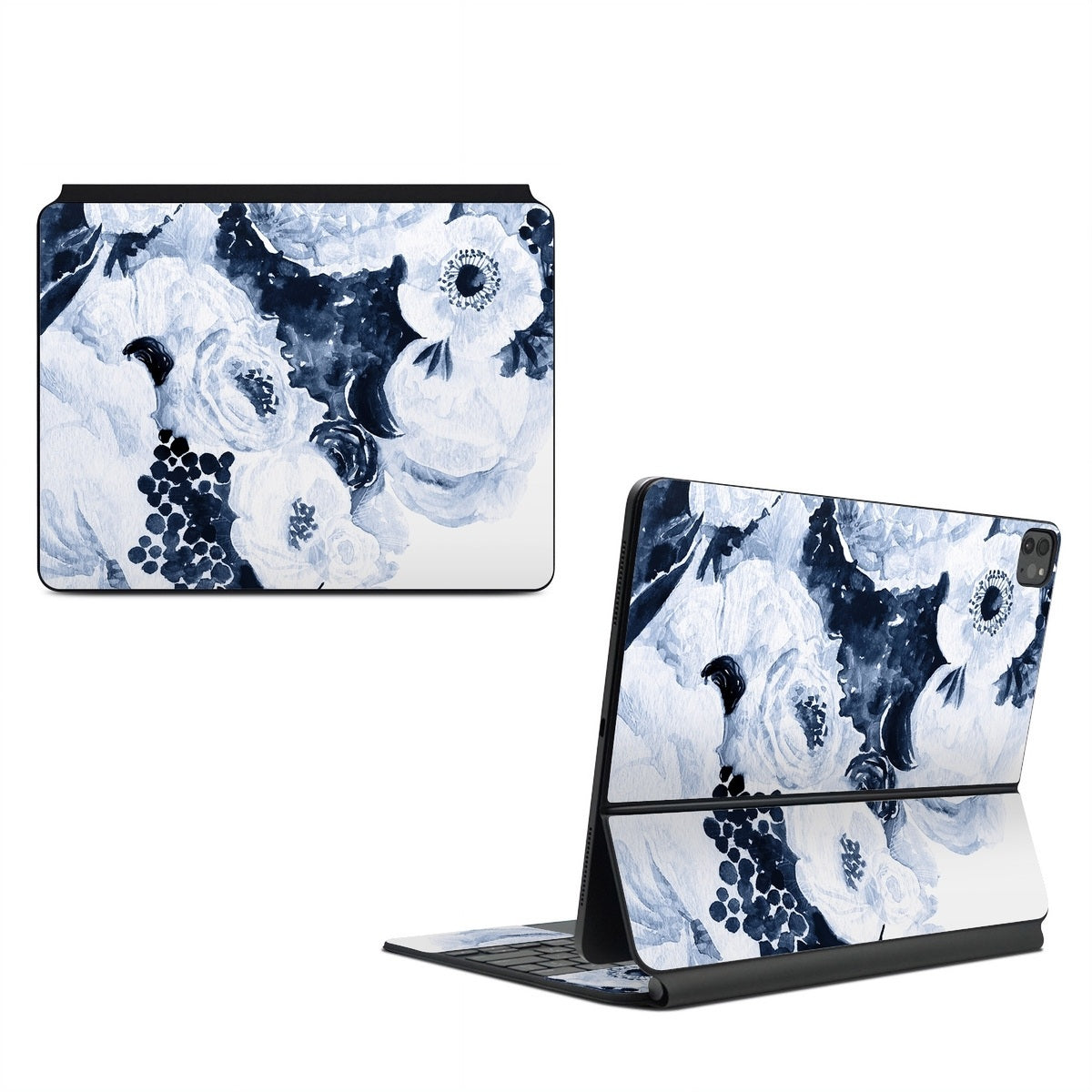 Blue Blooms - Apple Magic Keyboard for iPad Skin