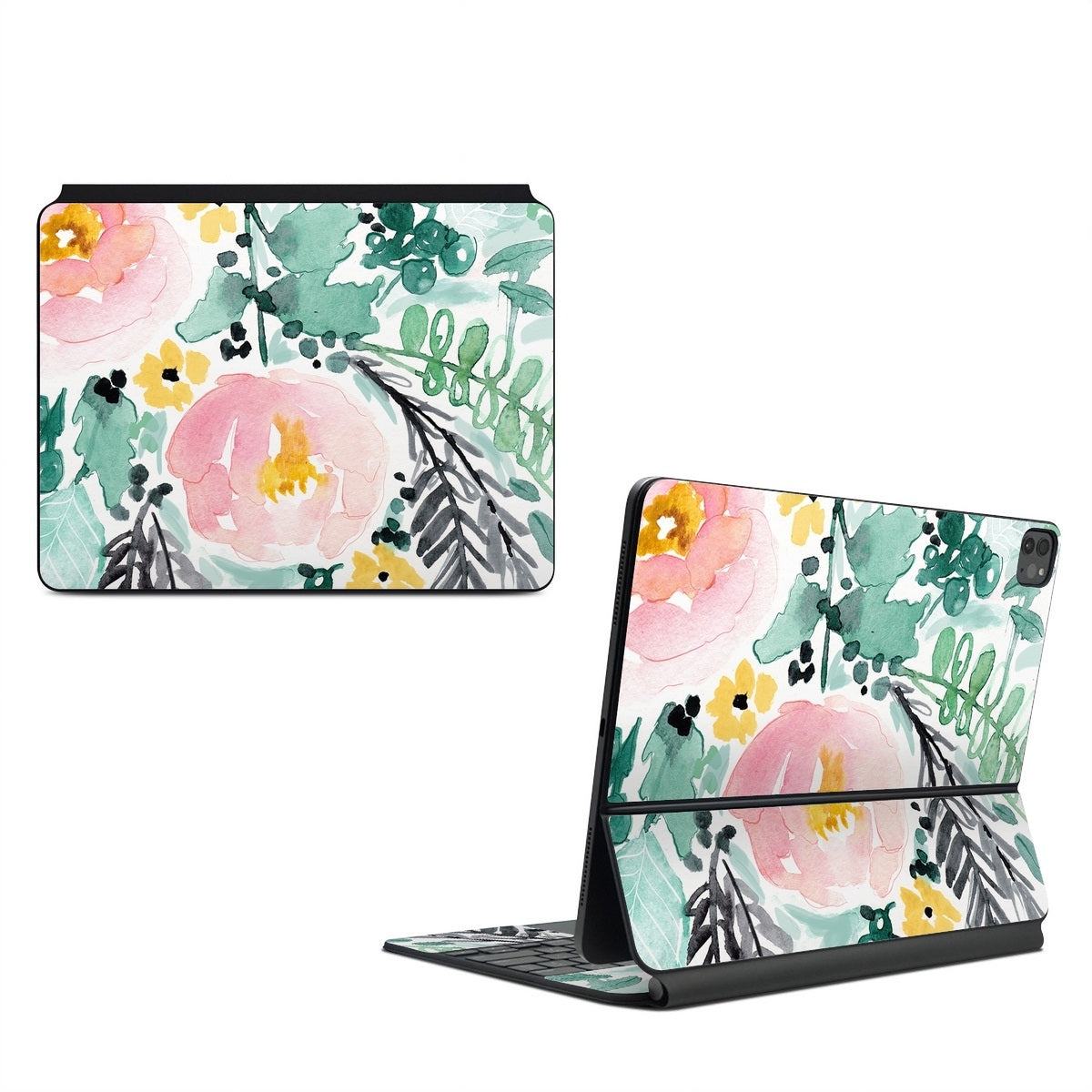 Blushed Flowers - Apple Magic Keyboard for iPad Skin