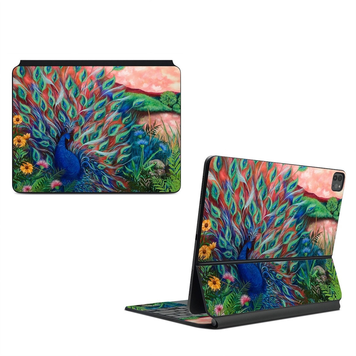 Coral Peacock - Apple Magic Keyboard for iPad Skin