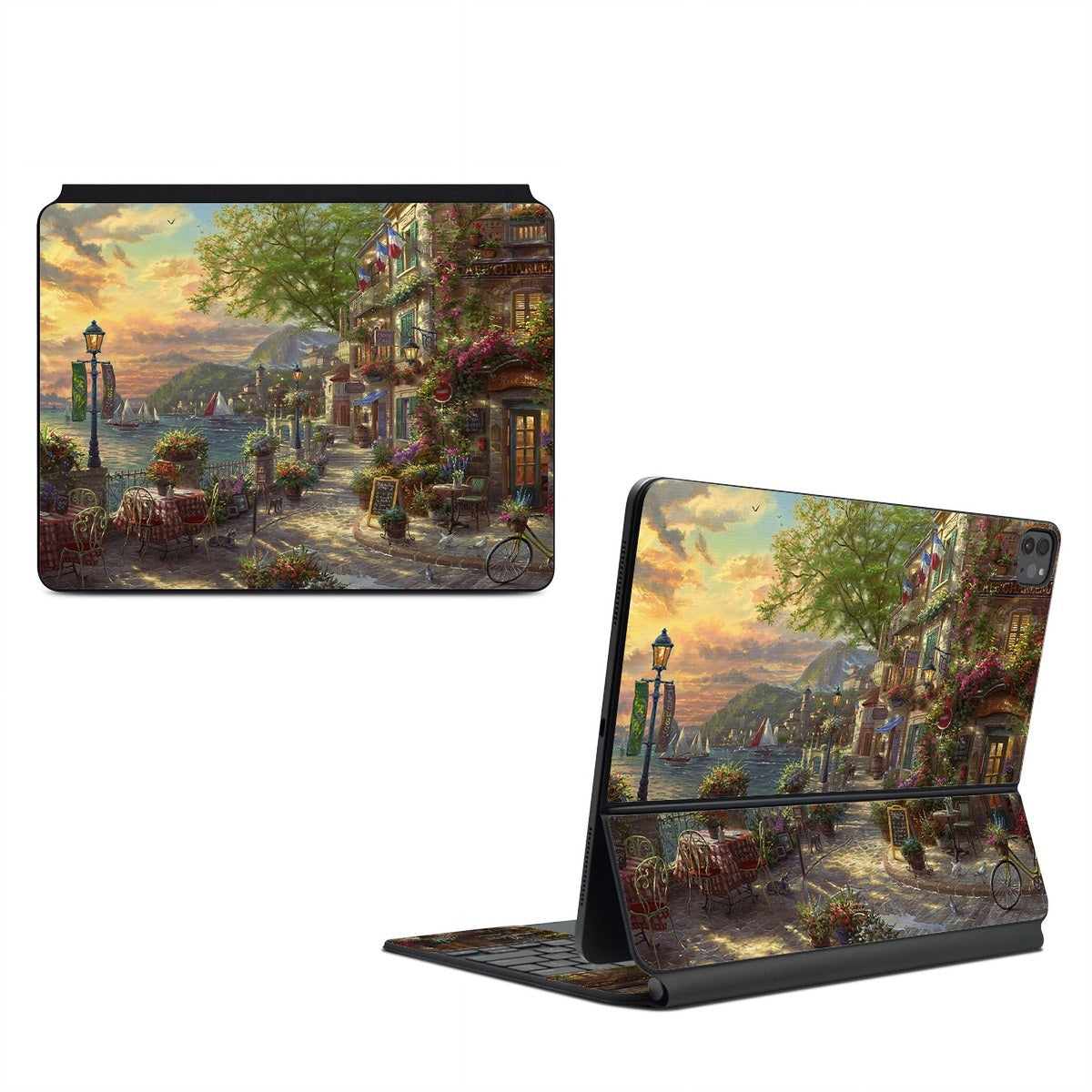 French Riviera Cafe - Apple Magic Keyboard for iPad Skin