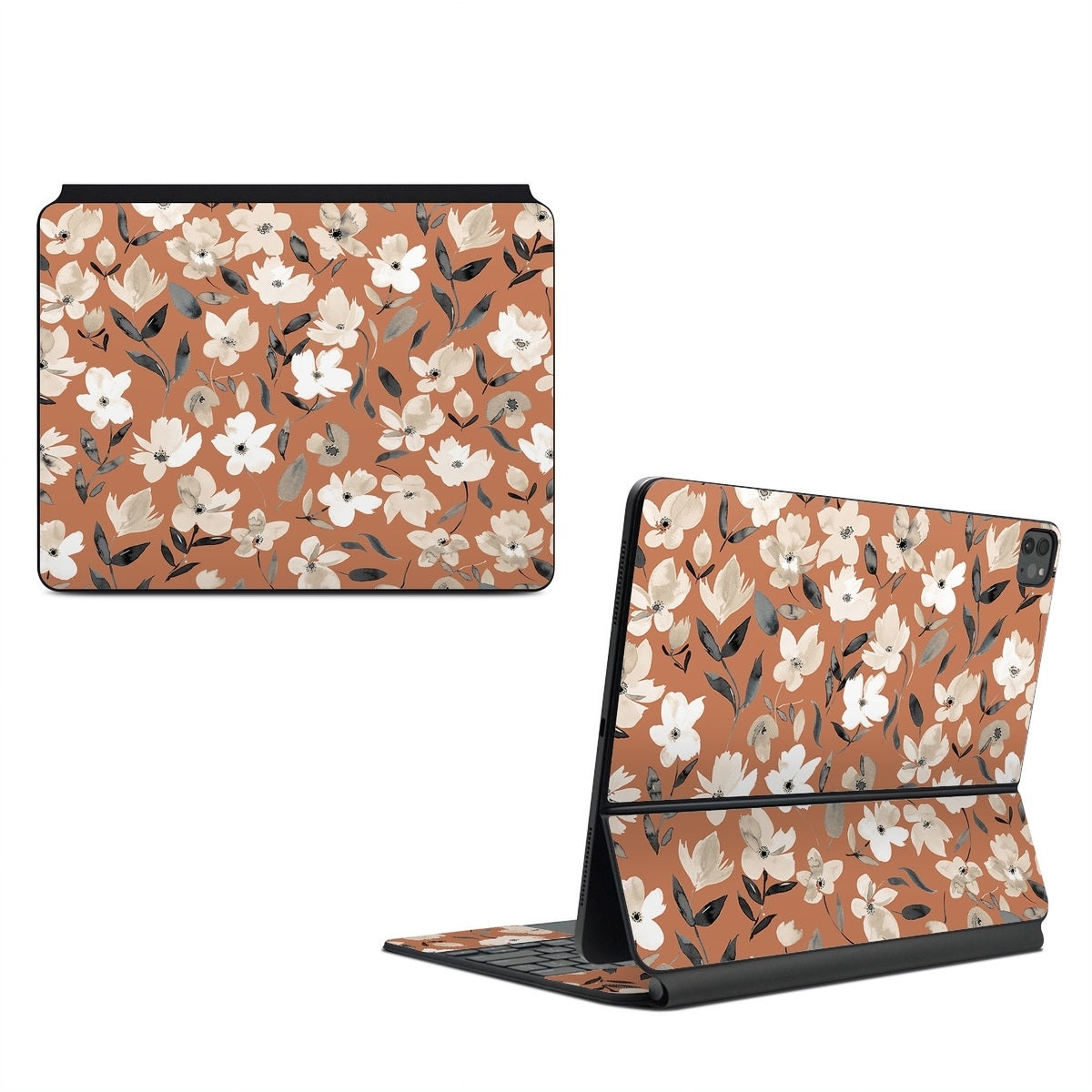 Fresh Flowers Copper - Apple Magic Keyboard for iPad Skin