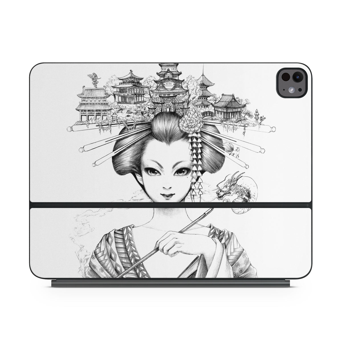 Geisha Sketch - Apple Magic Keyboard for iPad Skin