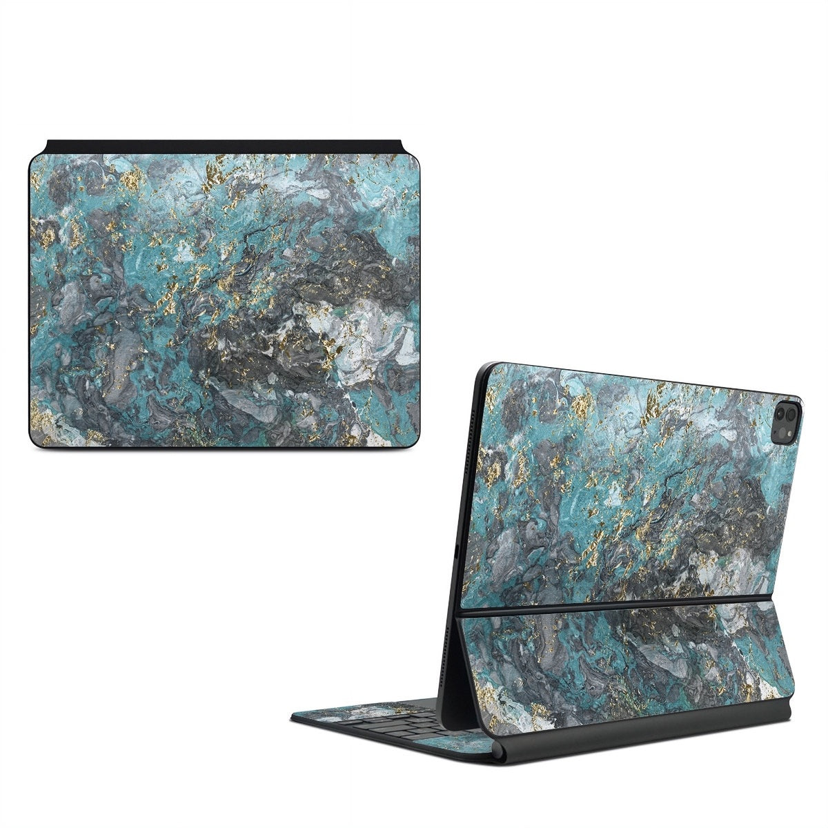 Gilded Glacier Marble - Apple Magic Keyboard for iPad Skin