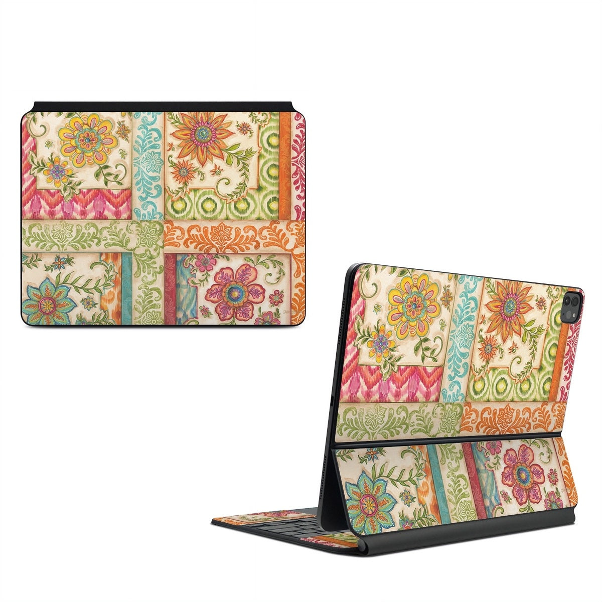 Ikat Floral - Apple Magic Keyboard for iPad Skin