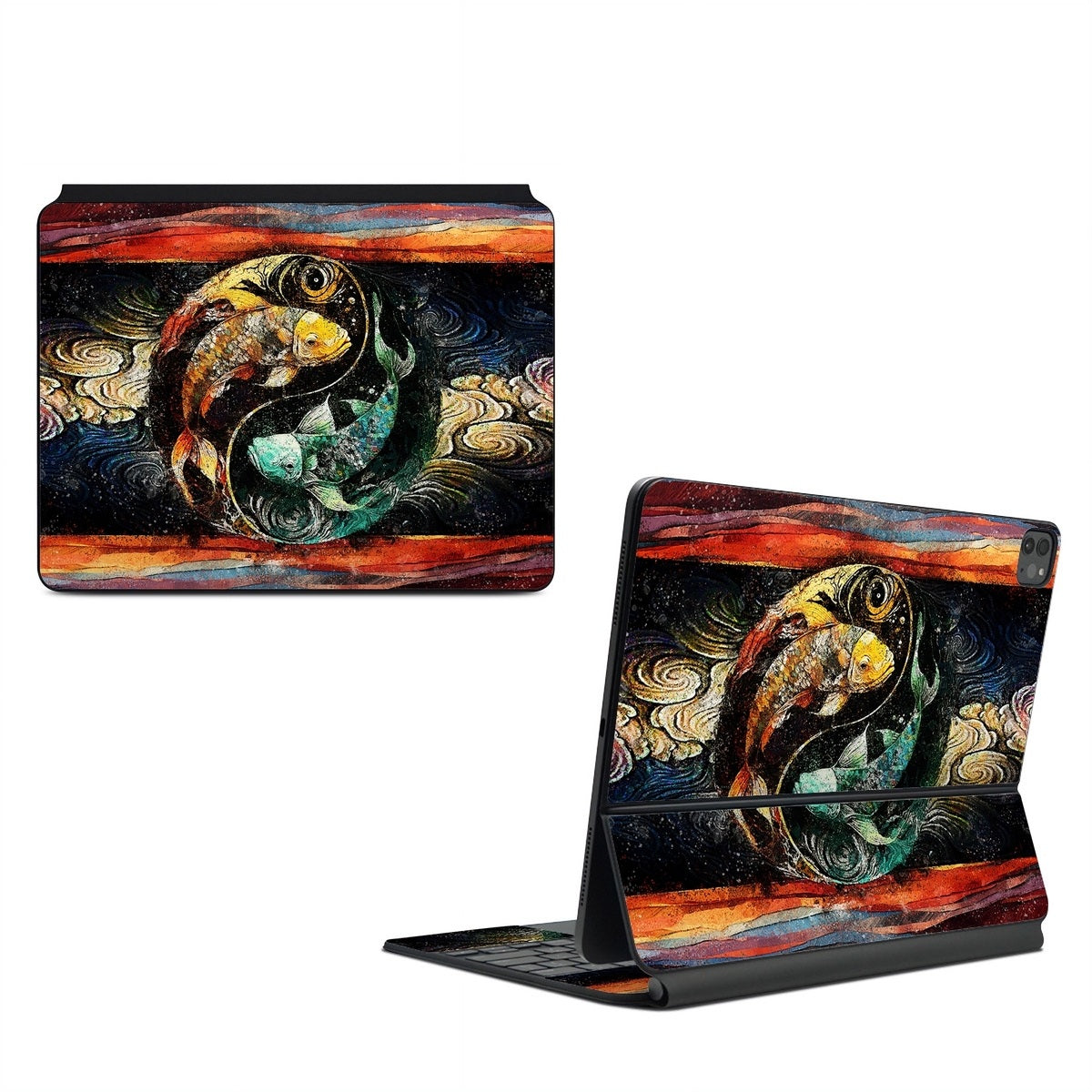 Koi Fish Yin Yang - Apple Magic Keyboard for iPad Skin