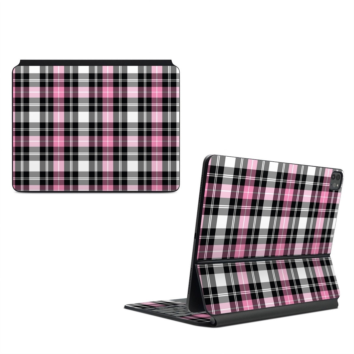 Pink Plaid - Apple Magic Keyboard for iPad Skin