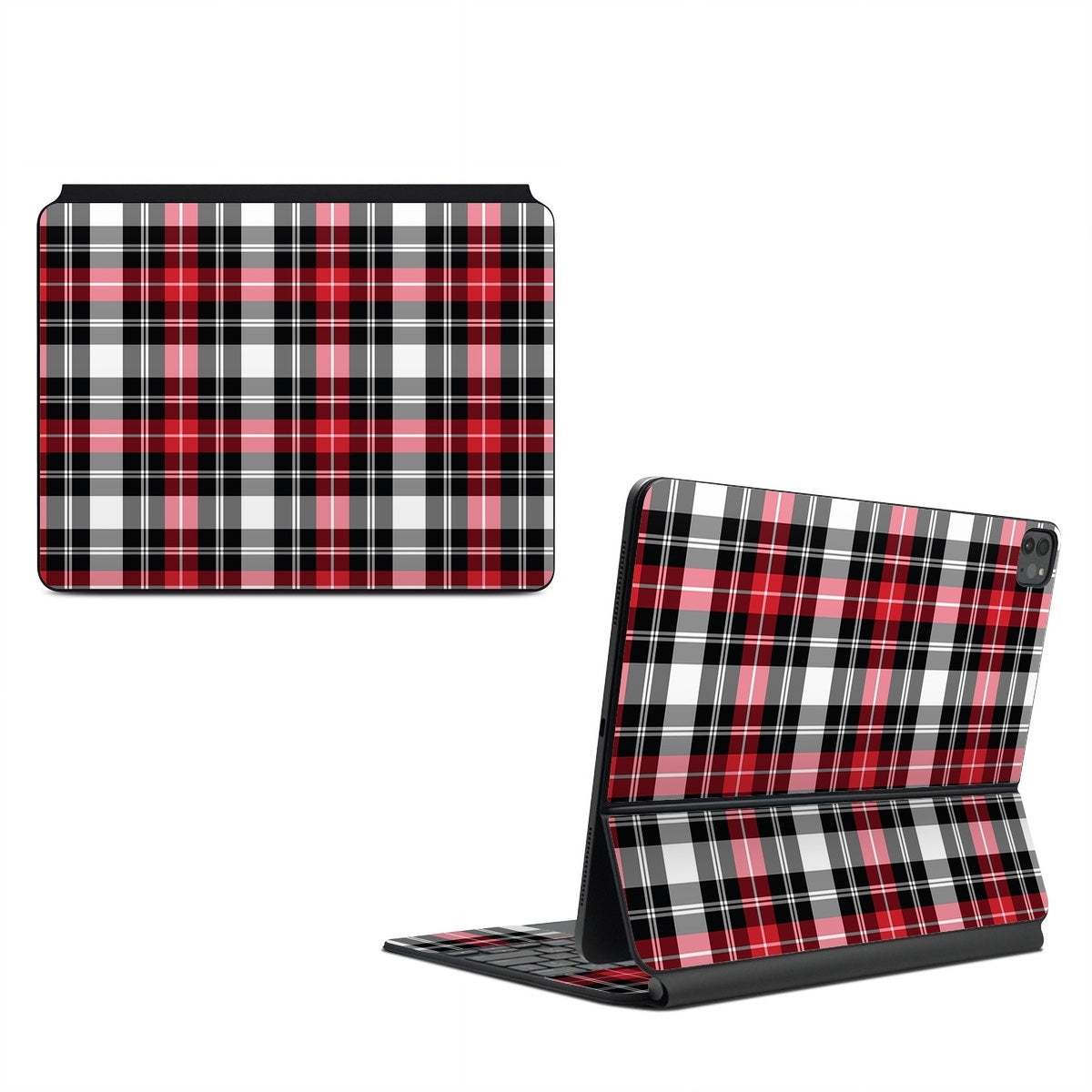 Red Plaid - Apple Magic Keyboard for iPad Skin