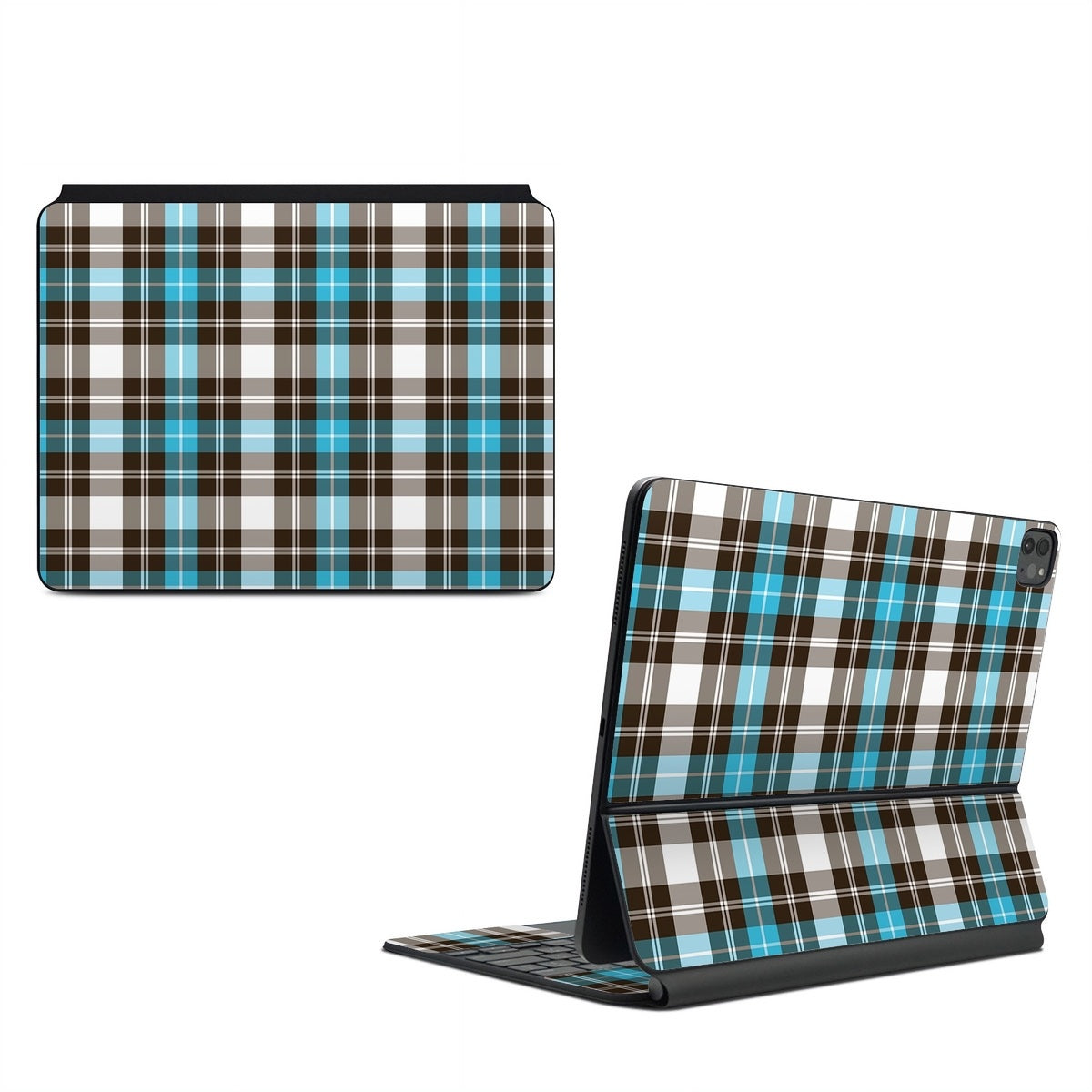 Turquoise Plaid - Apple Magic Keyboard for iPad Skin