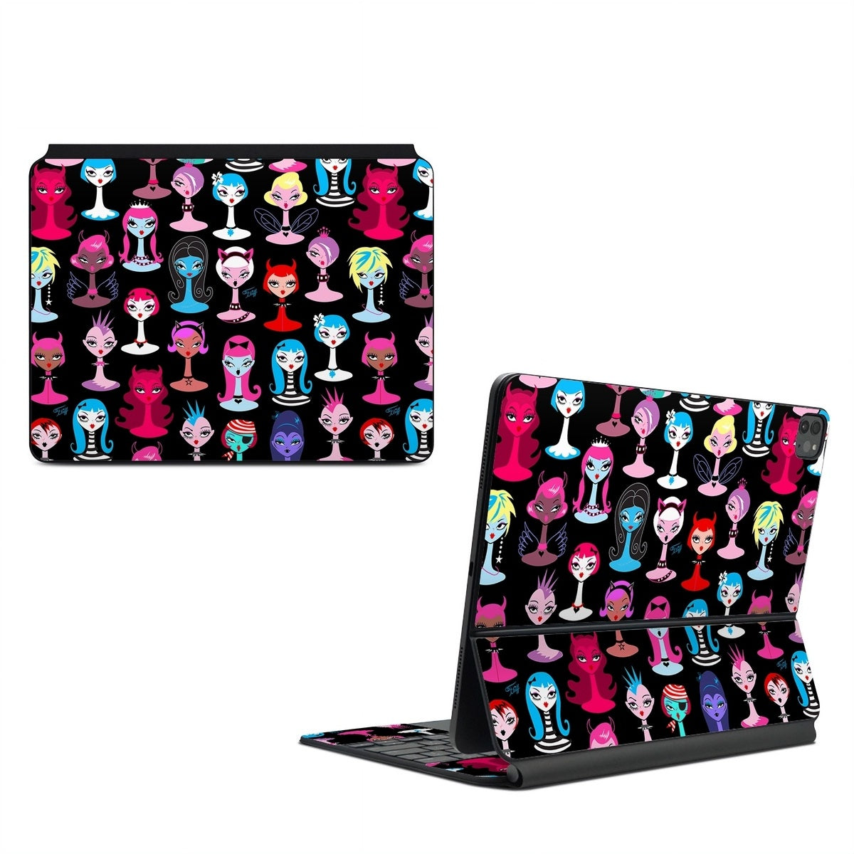 Punky Goth Dollies - Apple Magic Keyboard for iPad Skin