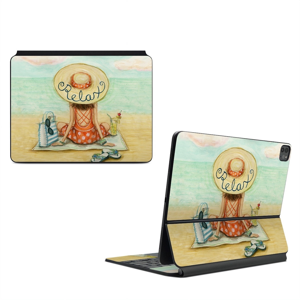 Relaxing on Beach - Apple Magic Keyboard for iPad Skin