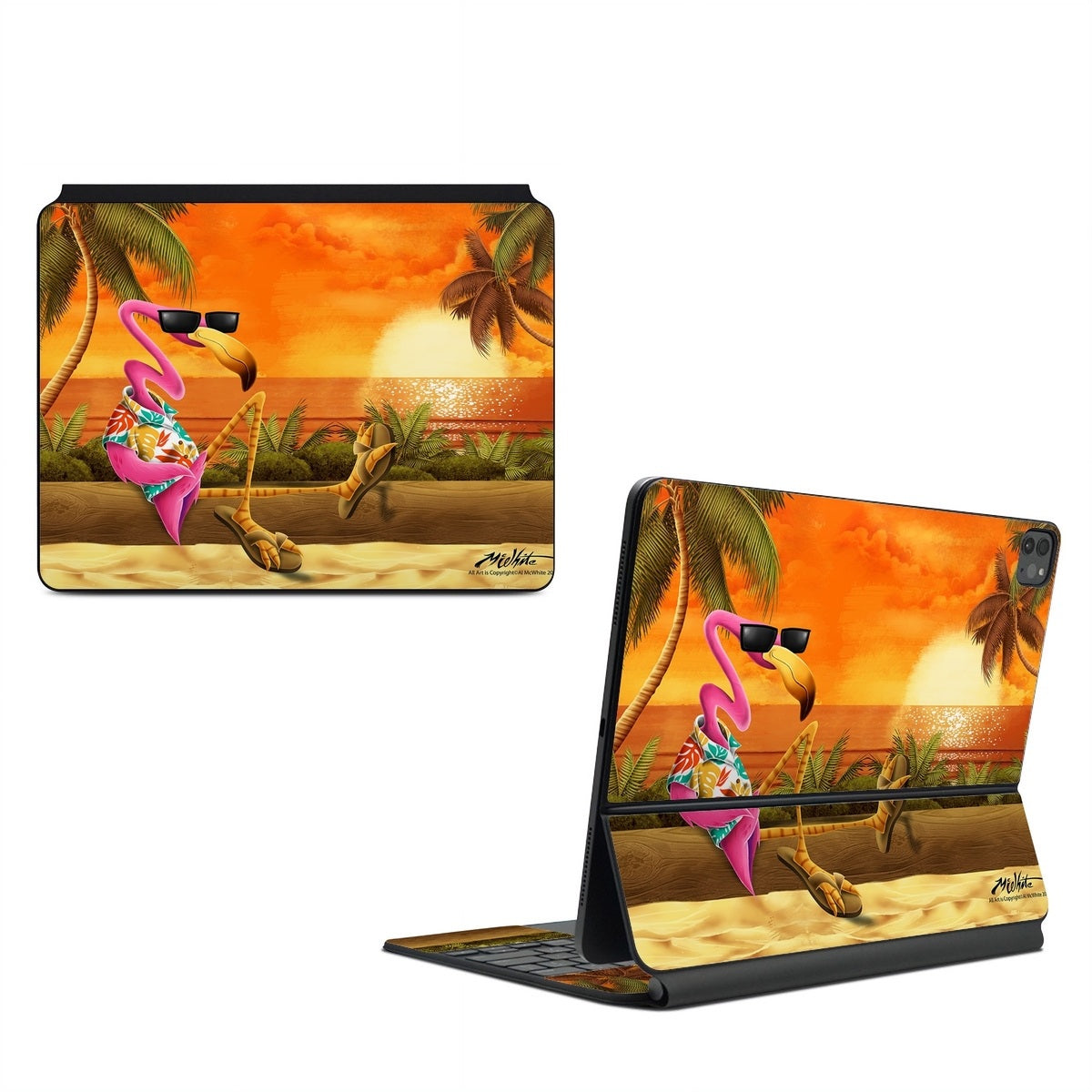 Sunset Flamingo - Apple Magic Keyboard for iPad Skin