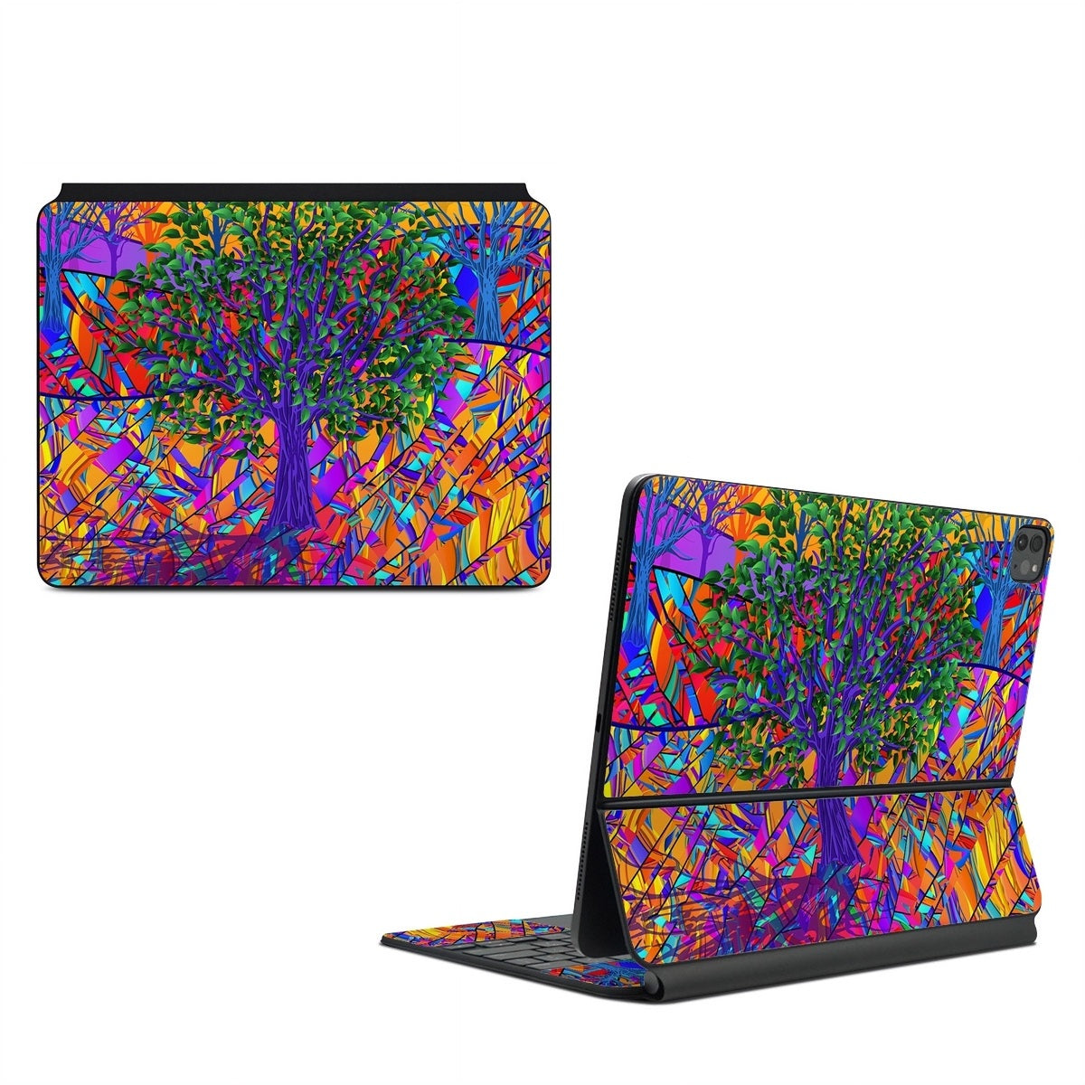 Stained Glass Tree - Apple Magic Keyboard for iPad Skin