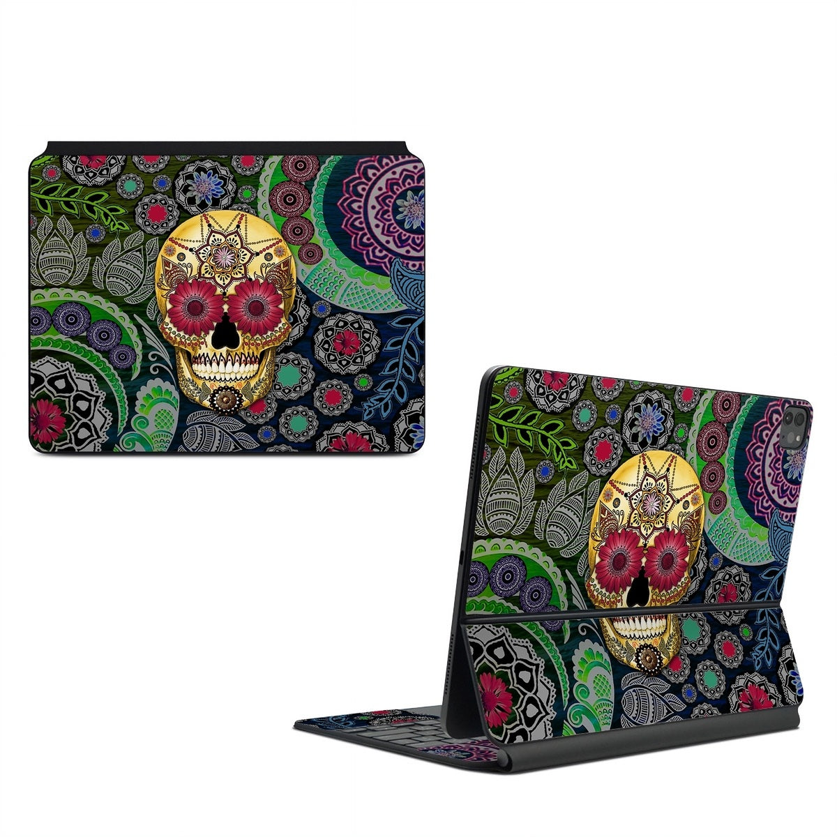 Sugar Skull Paisley - Apple Magic Keyboard for iPad Skin