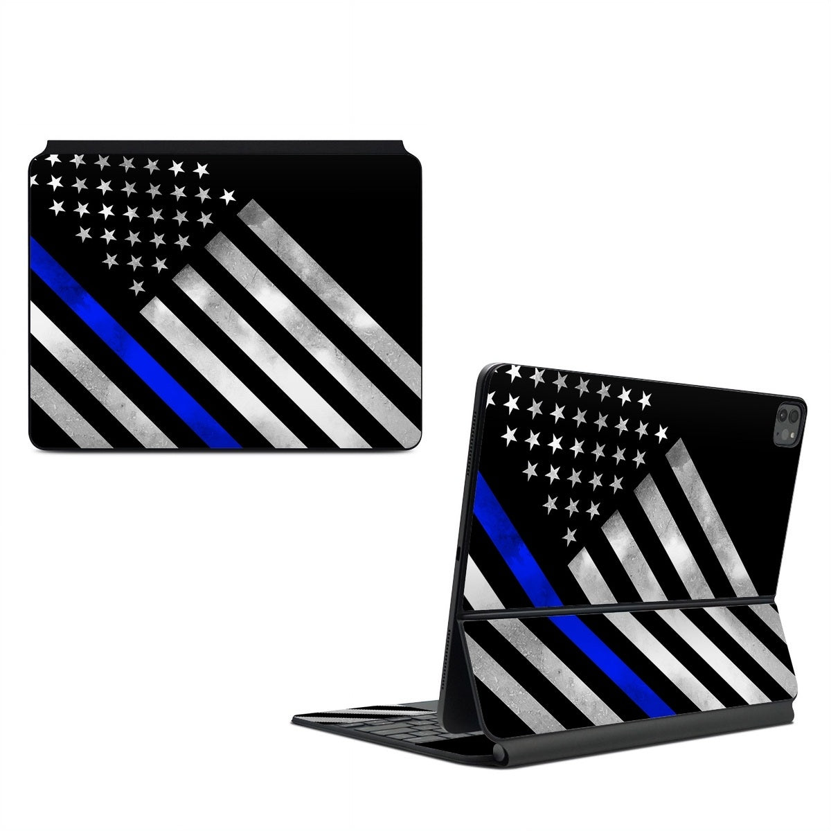 Thin Blue Line Hero - Apple Magic Keyboard for iPad Skin