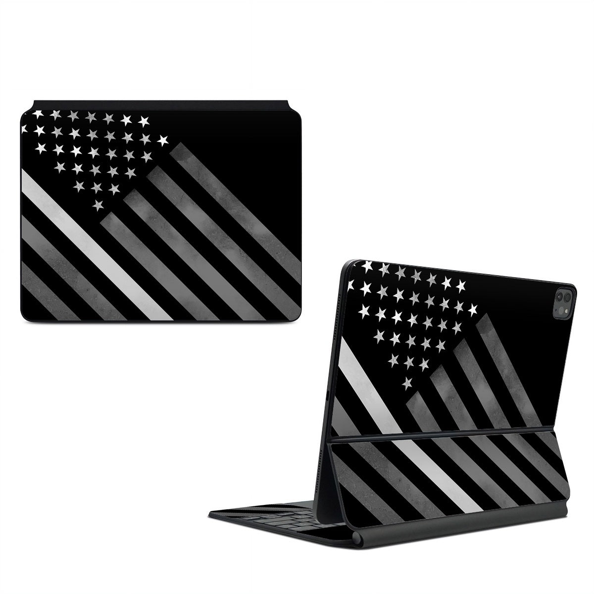 Thin White Line Hero - Apple Magic Keyboard for iPad Skin