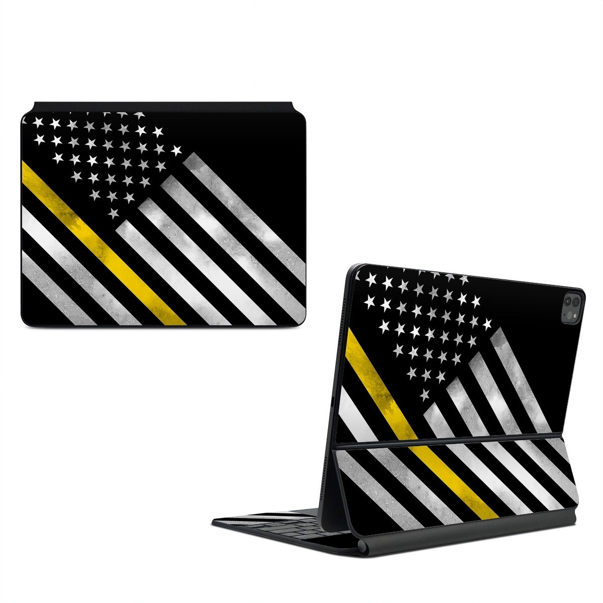 Thin Yellow Line Hero - Apple Magic Keyboard for iPad Skin