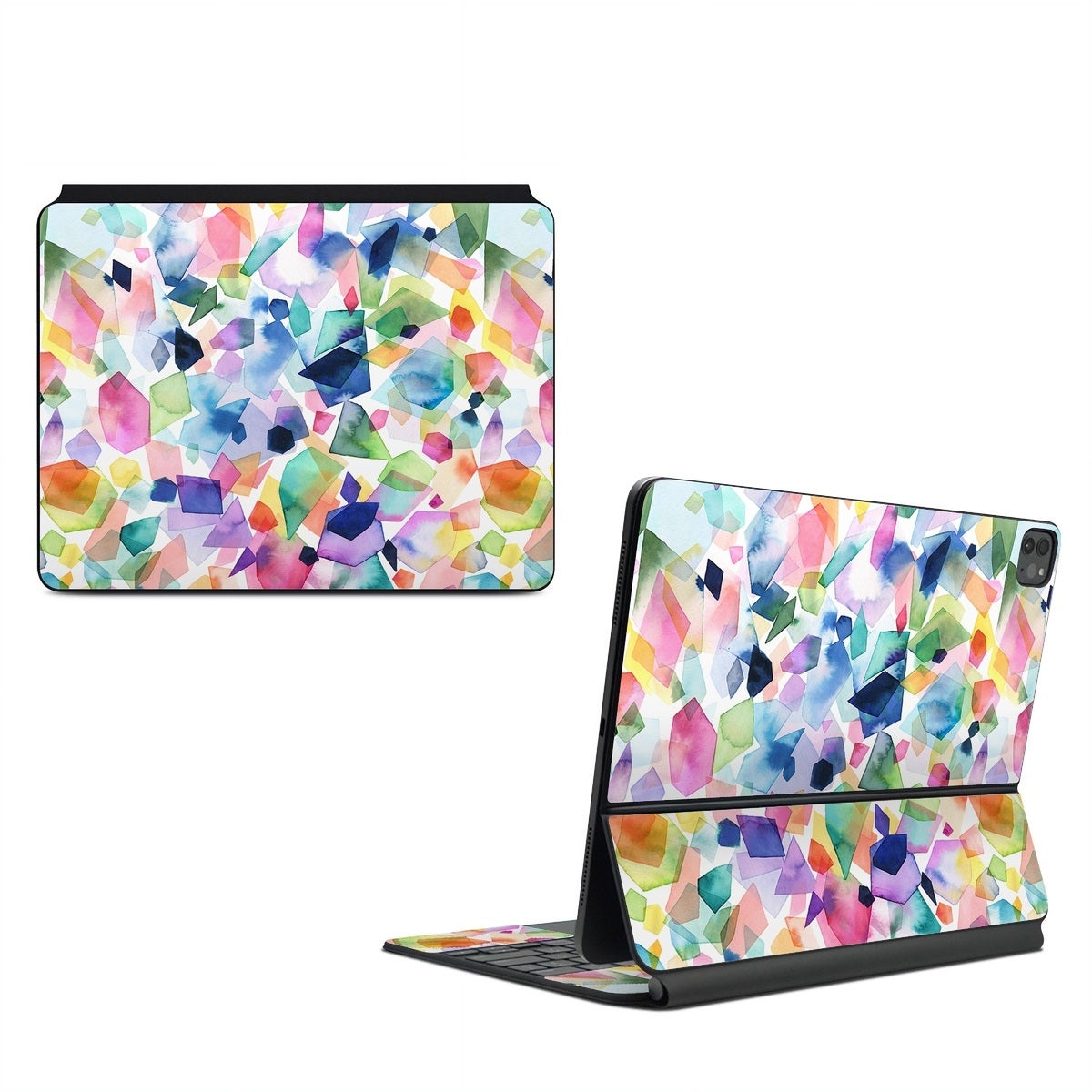 Watercolor Crystals and Gems - Apple Magic Keyboard for iPad Skin