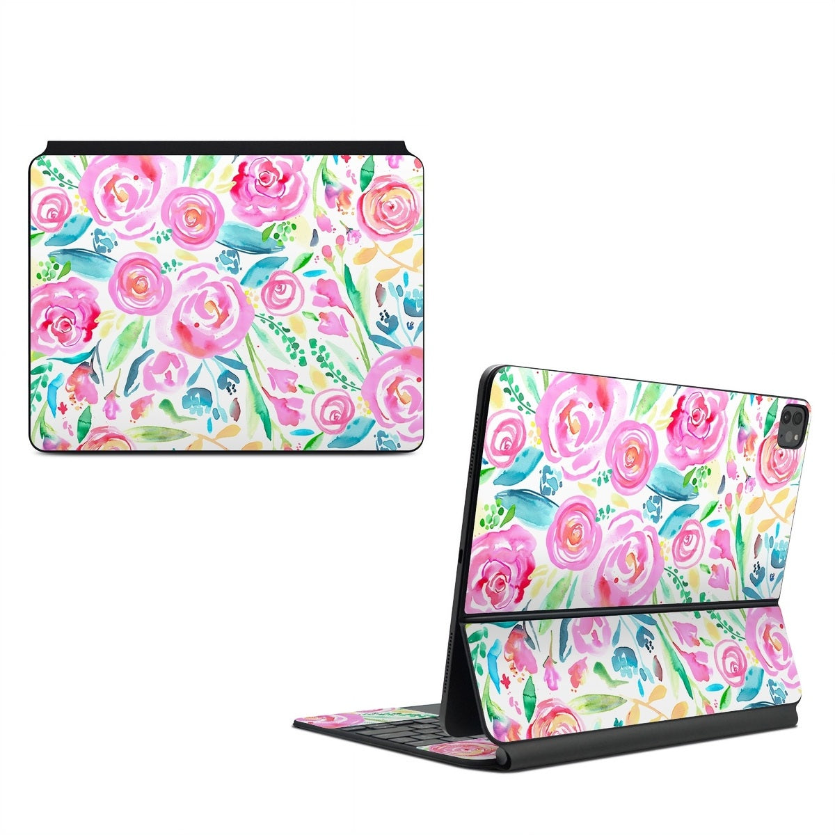 Watercolor Roses - Apple Magic Keyboard for iPad Skin