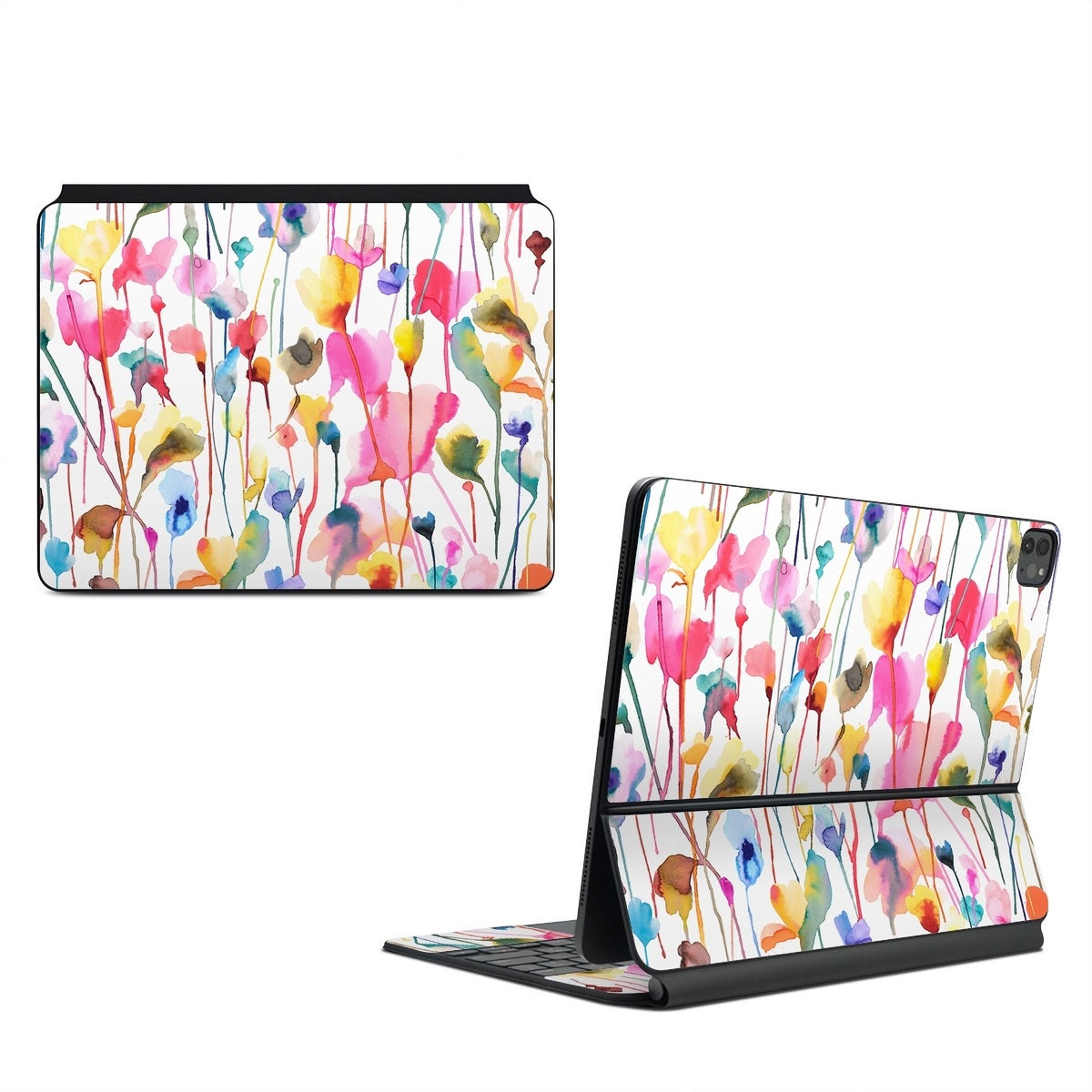 Watercolor Wild Flowers - Apple Magic Keyboard for iPad Skin