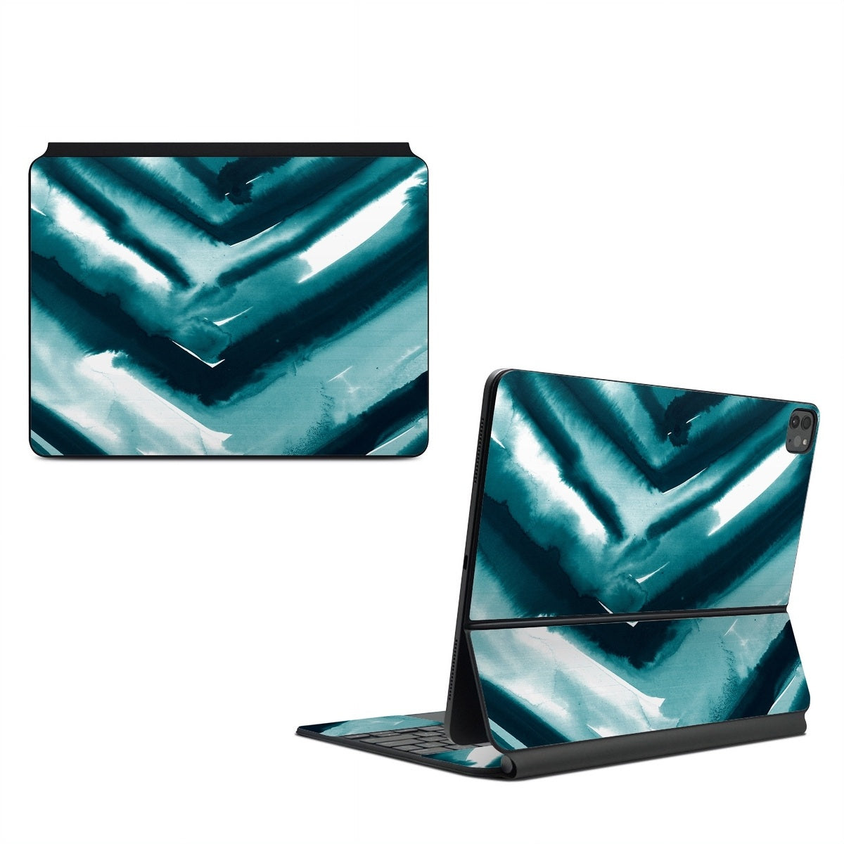 Watercolor Chevron - Apple Magic Keyboard for iPad Skin